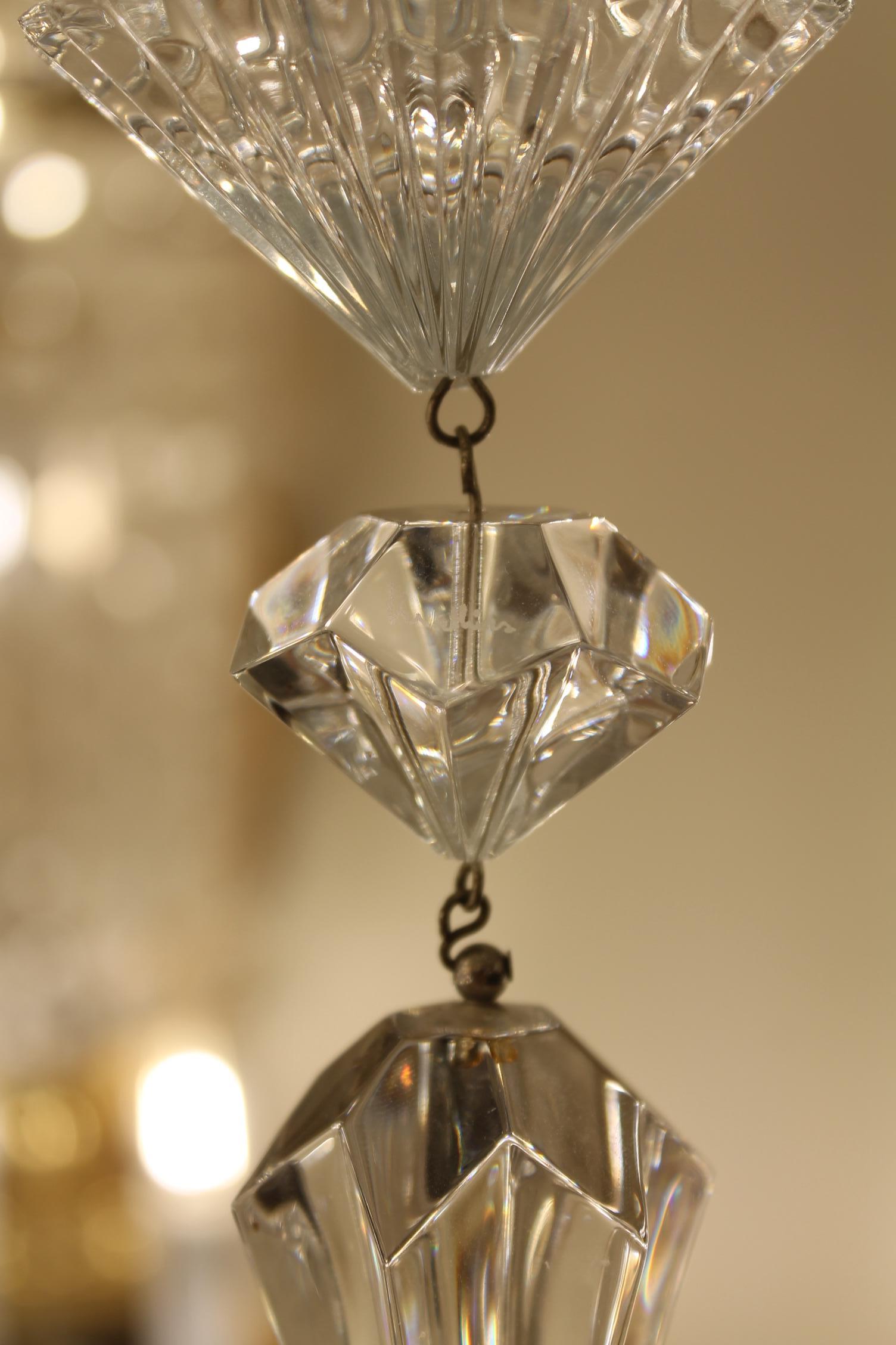 Pair of original Bacarrat Mille Nuits 18L crystal chandeliers (21. Jahrhundert und zeitgenössisch) im Angebot