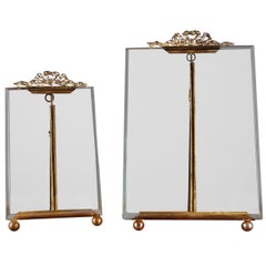 Pair of Original French Glass Picture Frames
