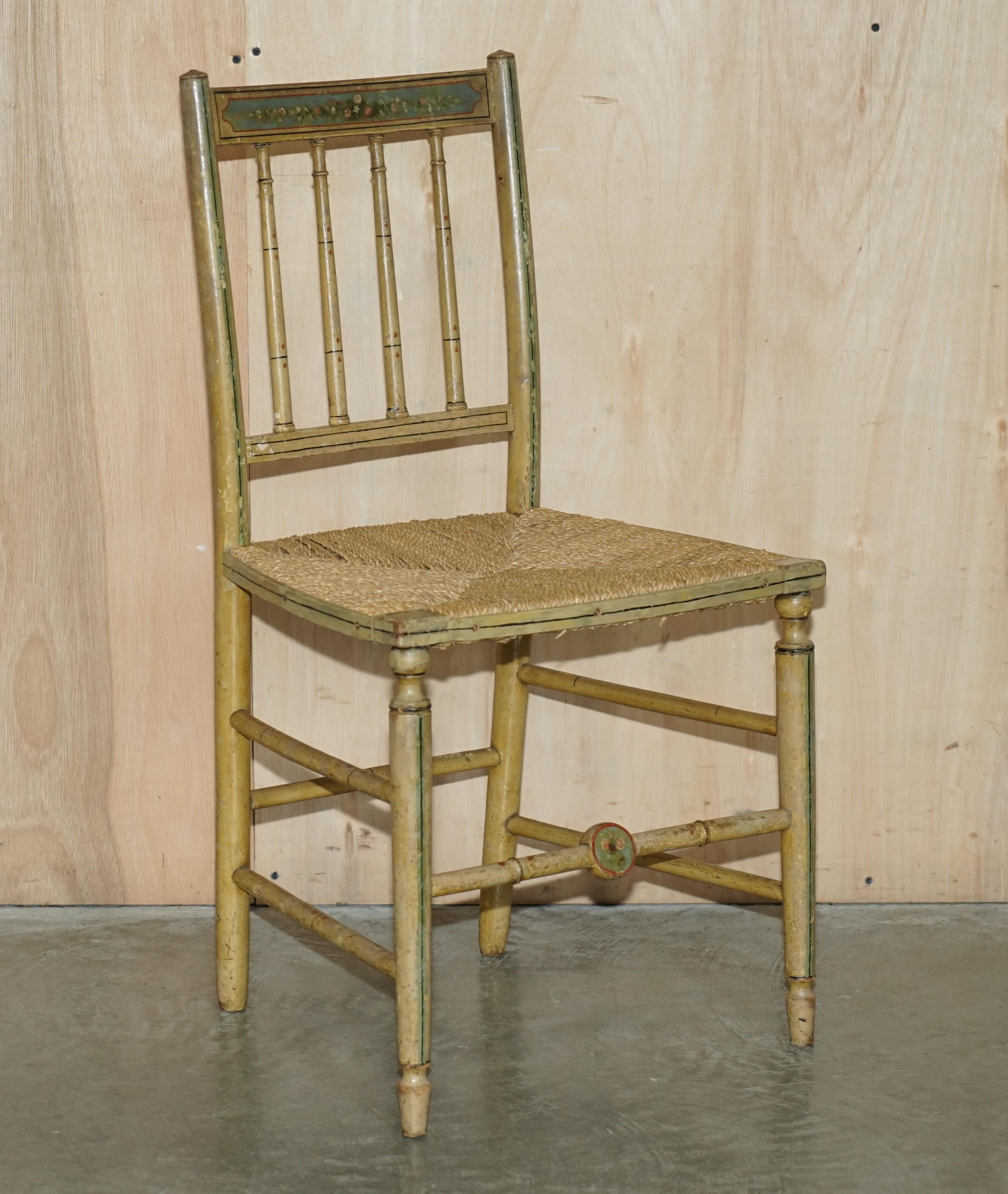 Royal House Antiques

Royal House Antiques freut sich, dieses hübsche Paar originaler handbemalter Regency-Stühle (ca. 1810-1820) mit geflochtenen Sitzen aus der Zeit zum Verkauf anbieten zu können. 

Bitte beachten Sie die Liefergebühr aufgeführt