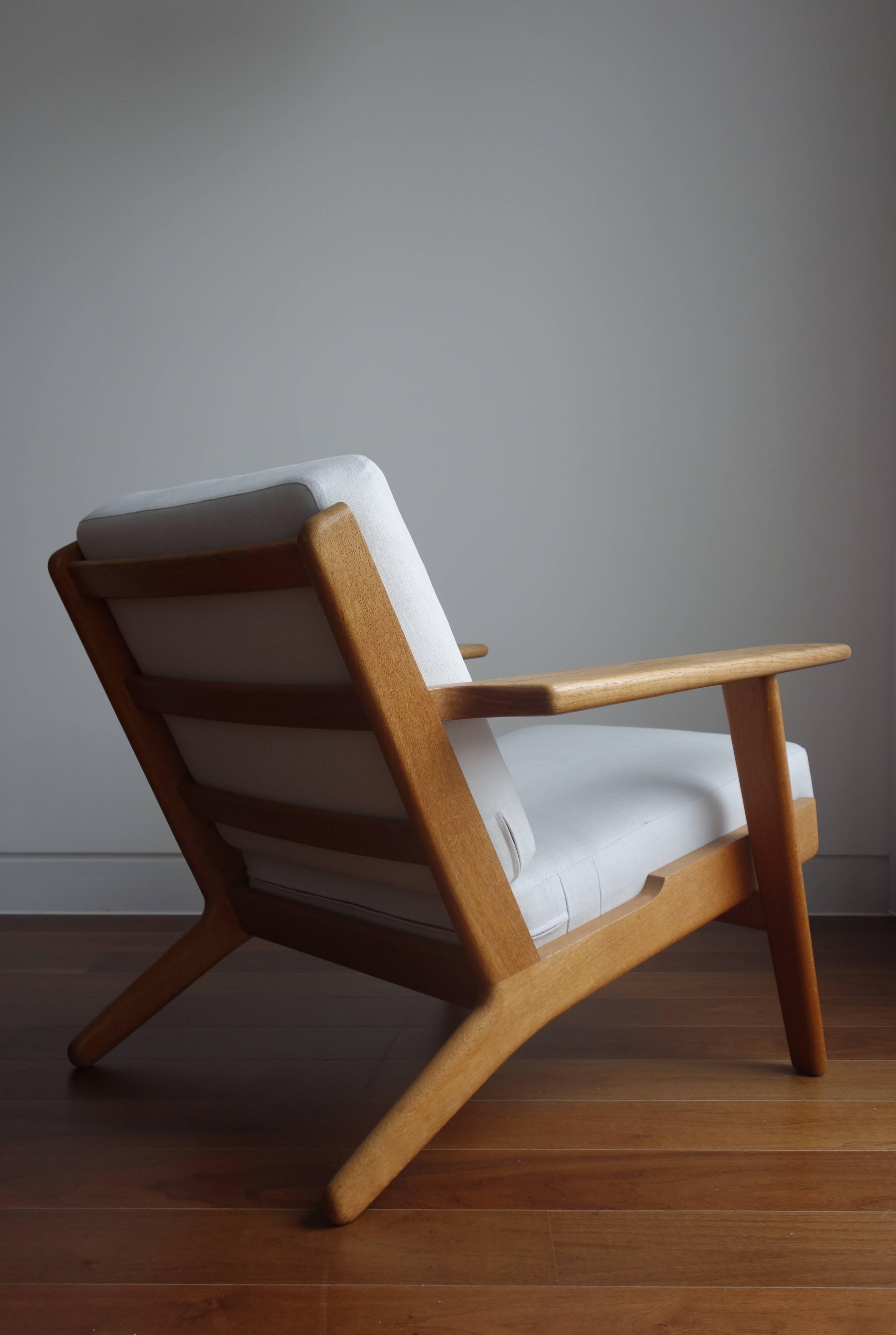 Single Hans Wegner GE290 Plank Lounge Chairs for GETAMA 2