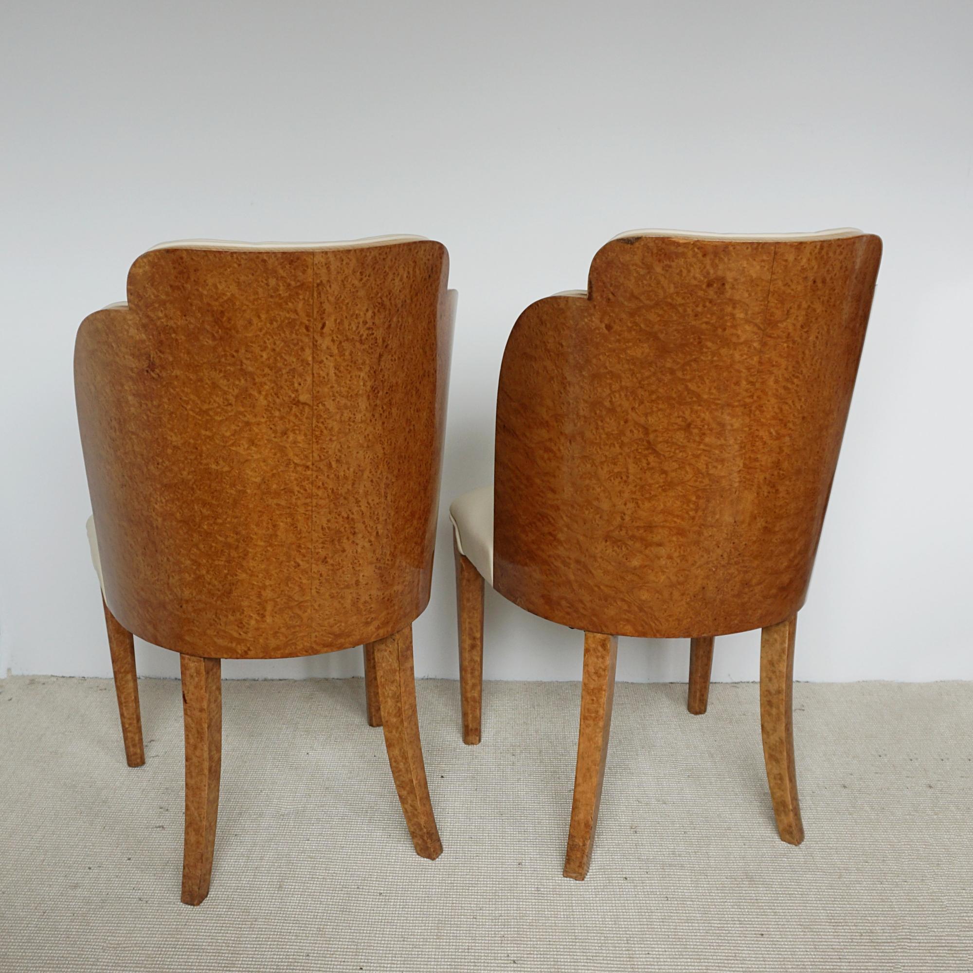 English Pair of Original Harry & Lou Epstein Art Deco Cloud Chairs 