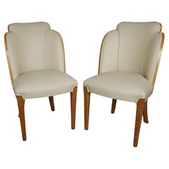 Vintage Pair of Original Harry & Lou Epstein Art Deco Cloud Chairs 