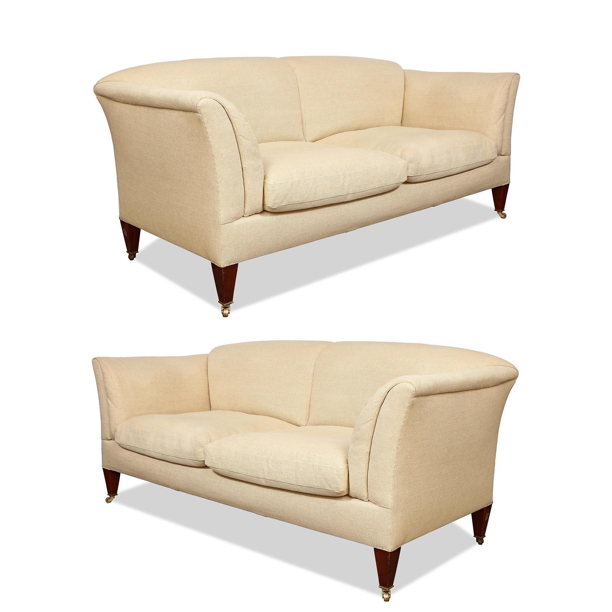 Pair of Howard Portarlington Sofas  In Excellent Condition For Sale In New York, NY