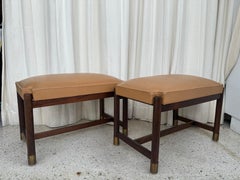 Pair of Original Jordi Vilanova i Bosch Walnut Stools c. 1960