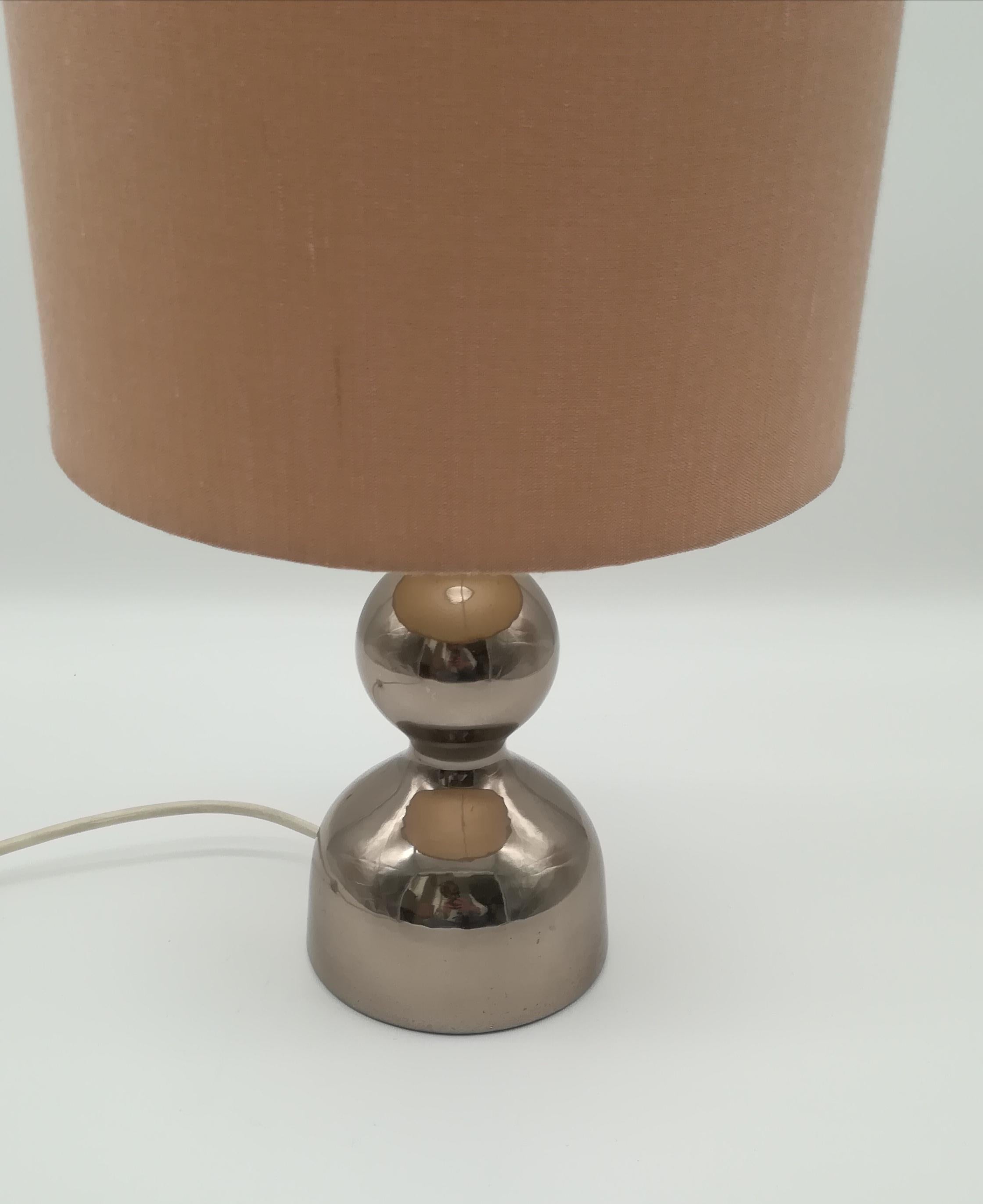 Aluminum Pair of Original Kalmar Table Nightstand Lamps, Austria, 1960s For Sale