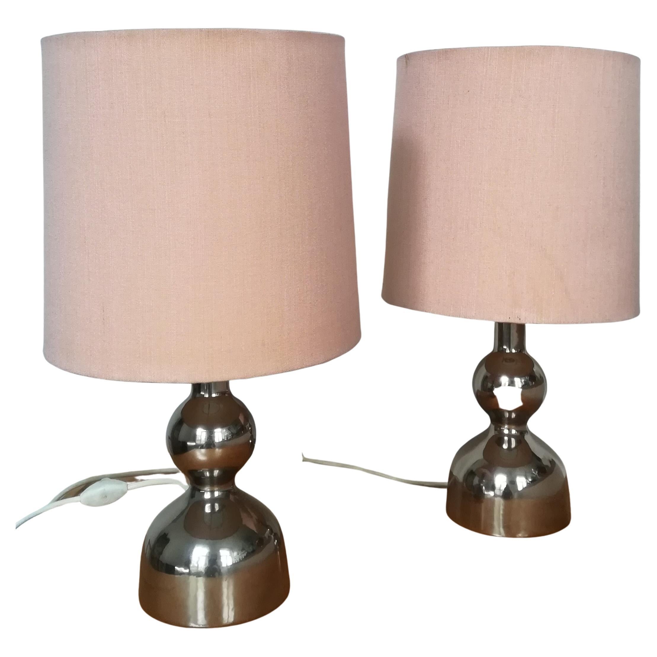 Pair of Original Kalmar Table Nightstand Lamps, Austria, 1960s For Sale