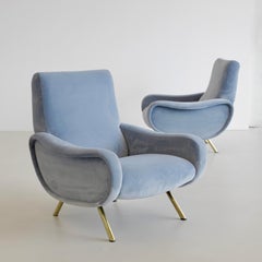 Pair of Original Lady Armchairs by Marco Zanuso, Arflex Italy