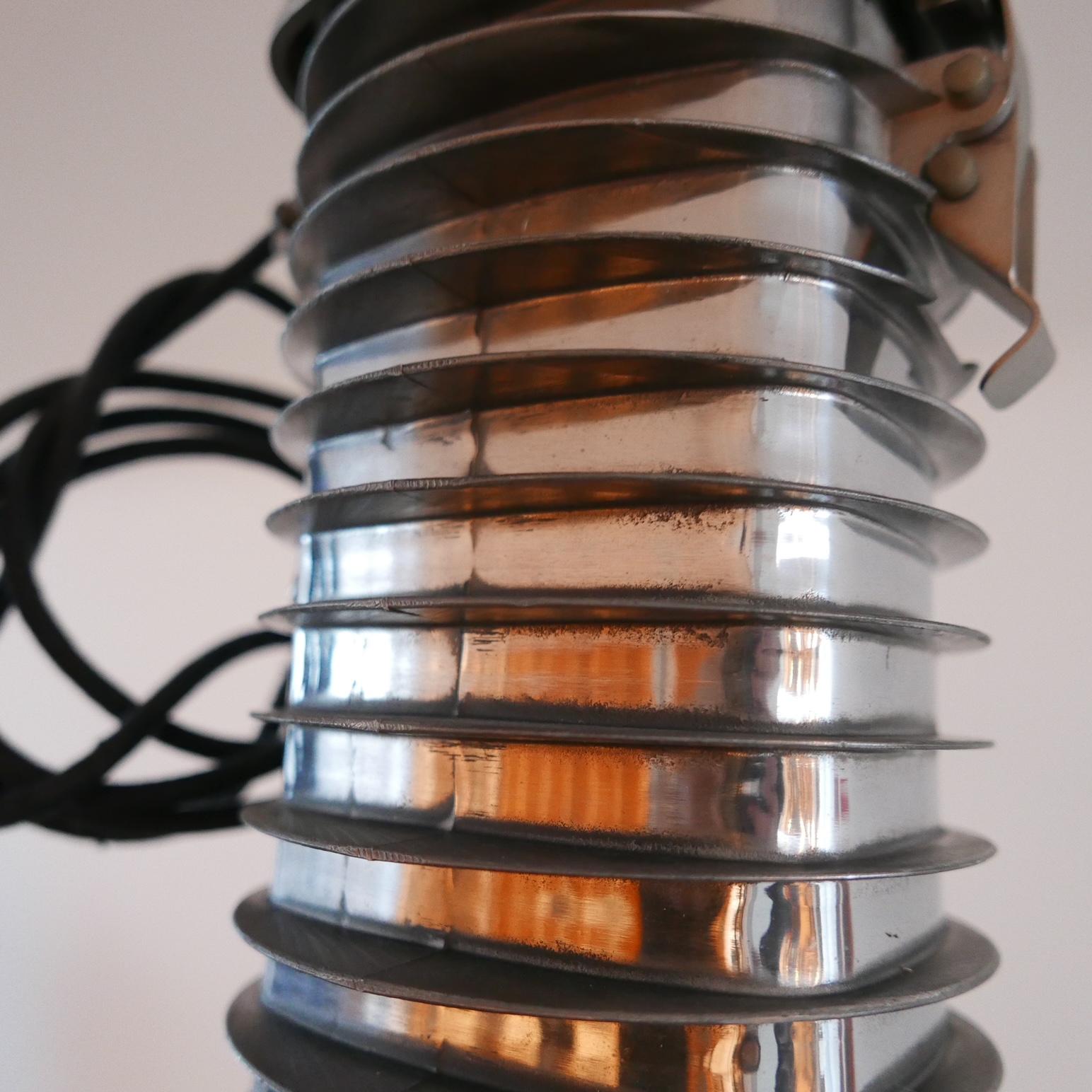 Pair of Original Mid-Century Dutch Philips Industrial Pendant Lamps  For Sale 1