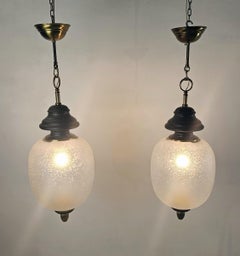Pair of Original Mid-Century Pendants by Luigi Caccia Dominioni, Italy