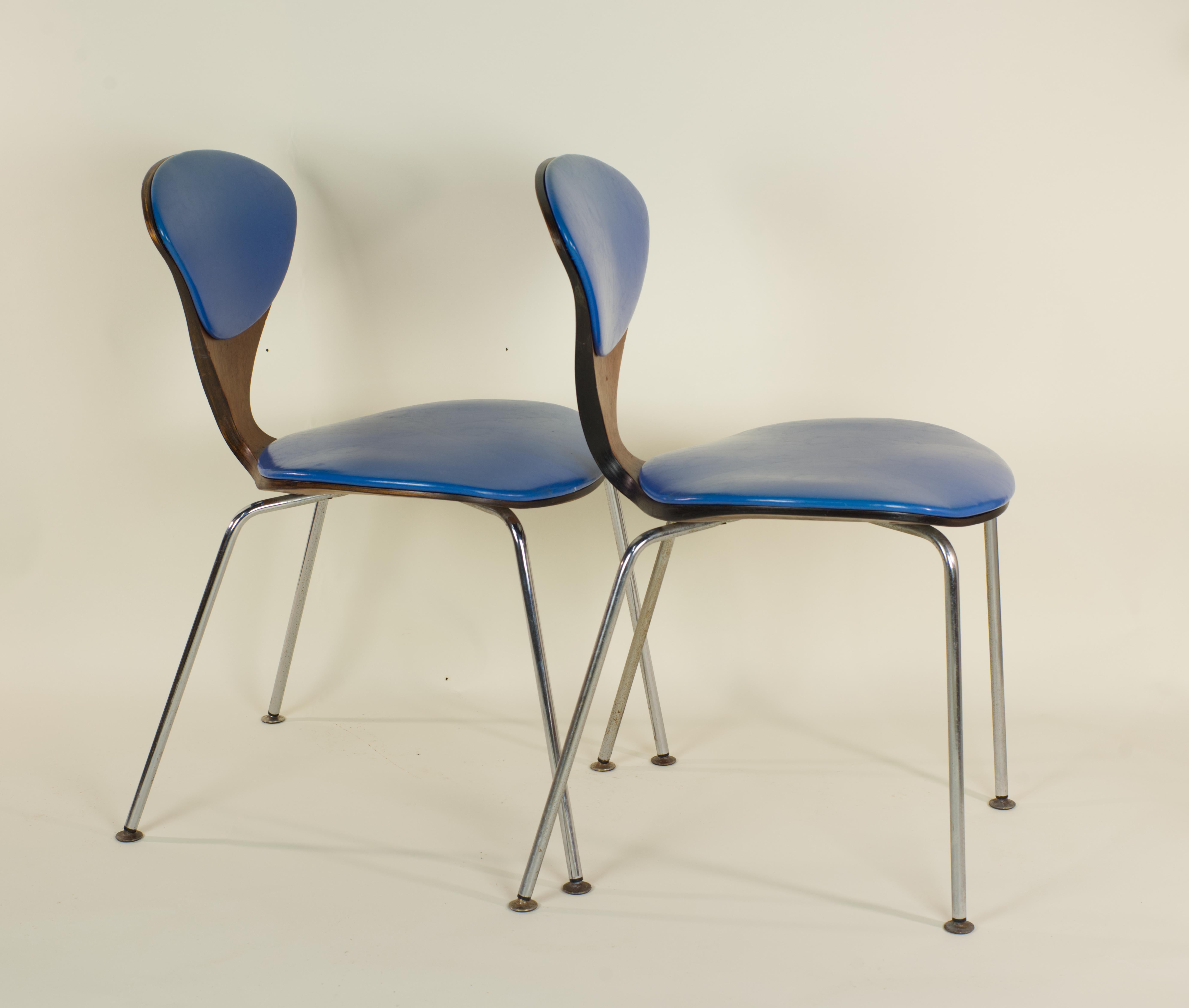 Pair of original Norman Cherner for Plycraft side-chairs, Mid-Century Modern For Sale 2