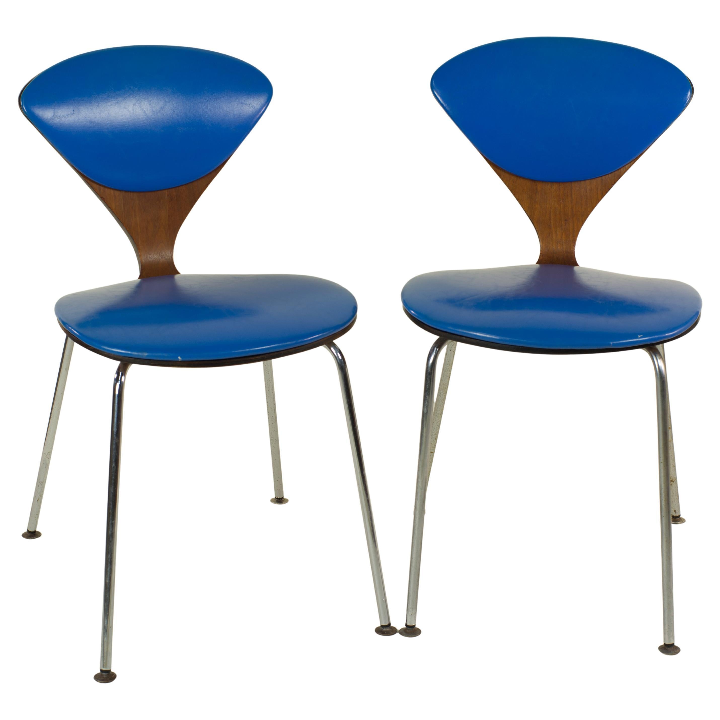 Pair of original Norman Cherner for Plycraft side-chairs, Mid-Century Modern