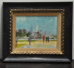 Pair of Original Oil Paintings of Chicago Icons