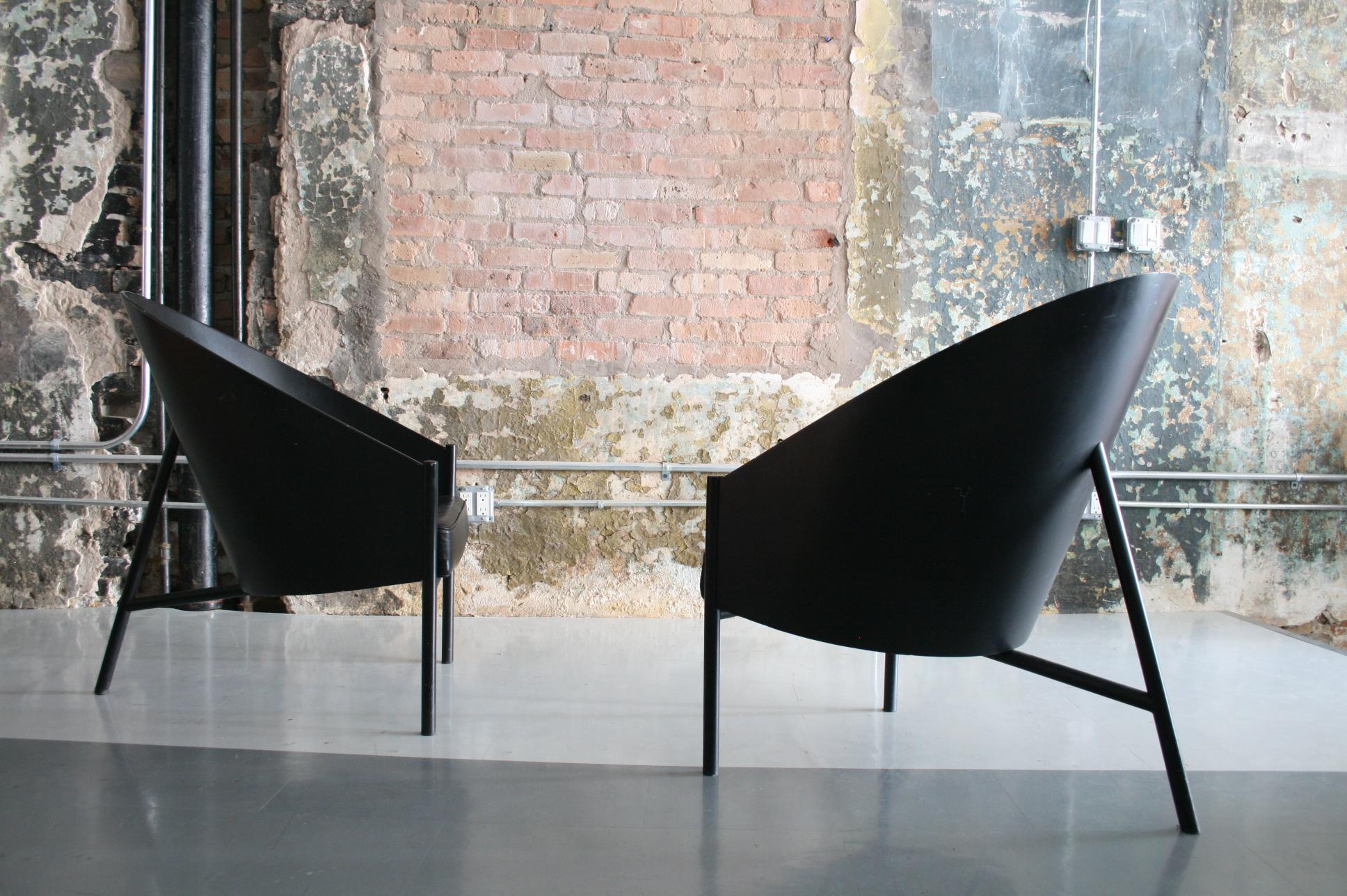 Pair of Original Pratfall Lounge Chairs by Philippe Starck for Aleph Ubik In Good Condition In Chicago, IL