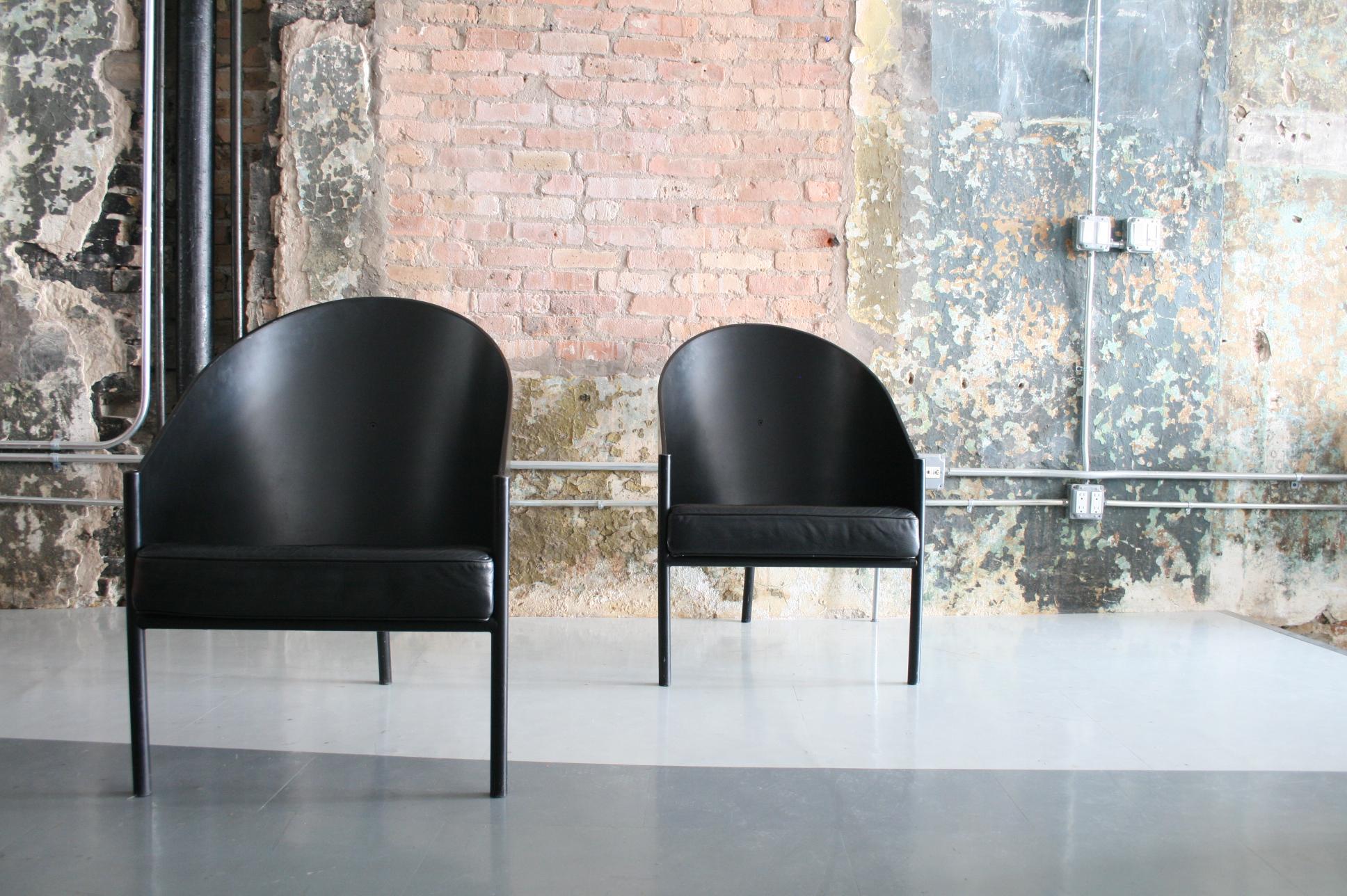 Late 20th Century Pair of Original Pratfall Lounge Chairs by Philippe Starck for Aleph Ubik