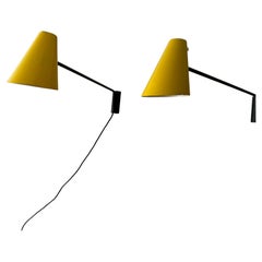 Pair of Jacques Biny articulating wall lights for Lita