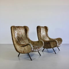 Pair of Original Senoir Armchairs by Marco Zanuso, Arflex