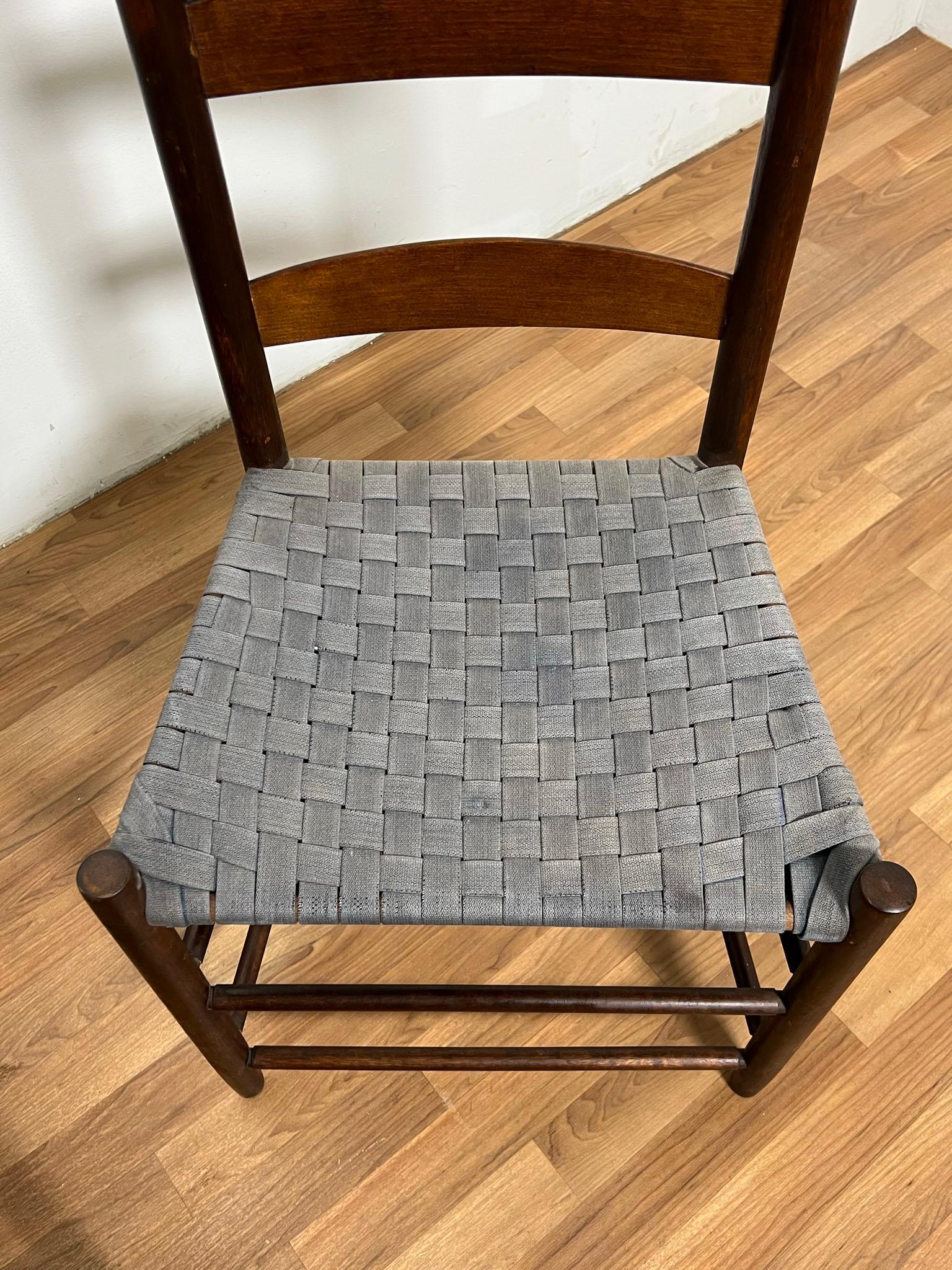 American Pair of Original Shaker Chairs from the Enfield Community, circa Mid 1800s