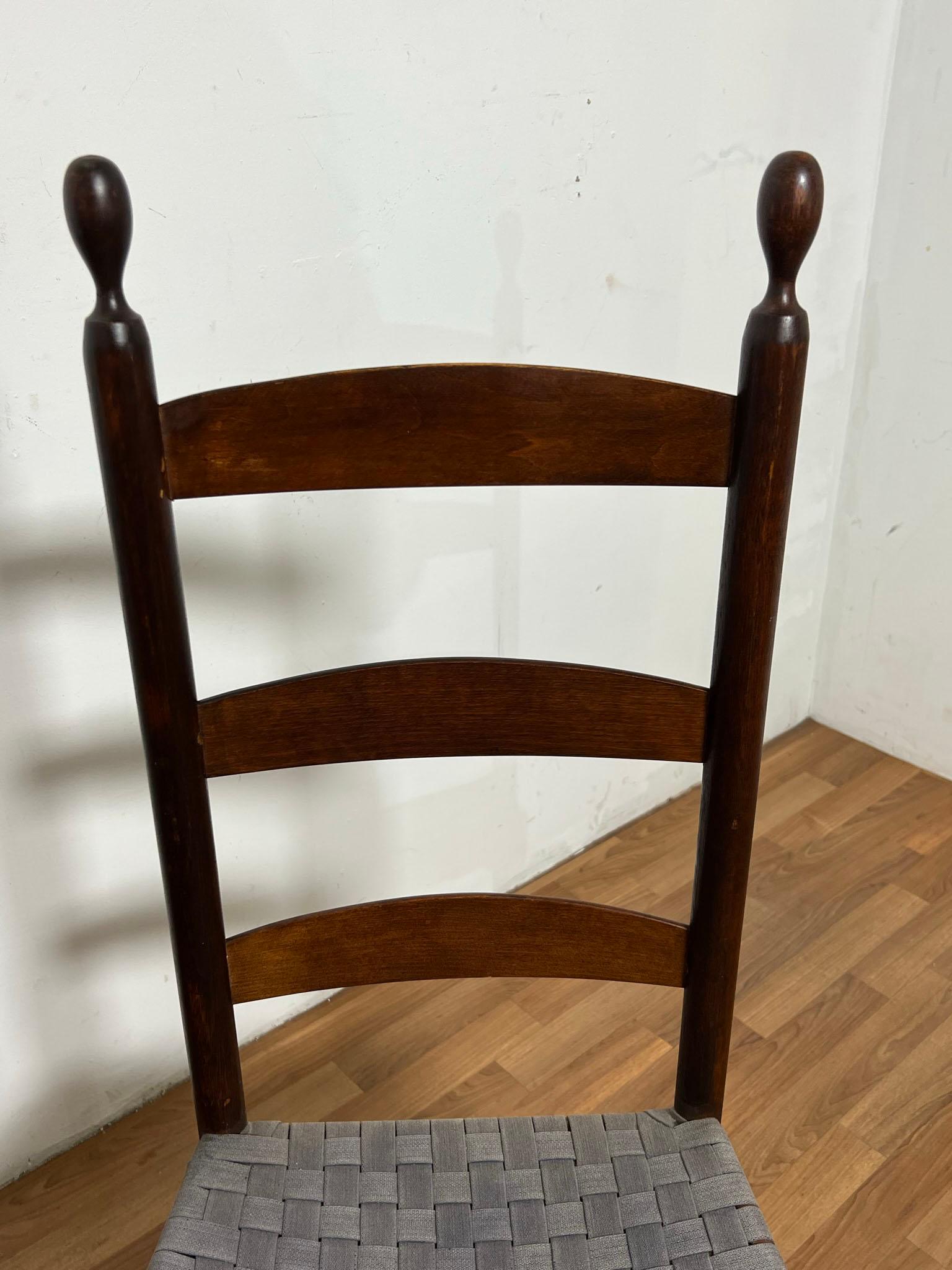 19th Century Pair of Original Shaker Chairs from the Enfield Community, circa Mid 1800s