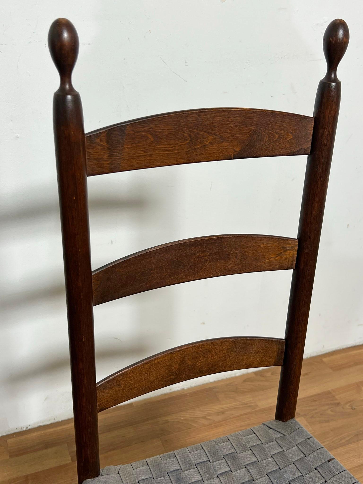 Pair of Original Shaker Chairs from the Enfield Community, circa Mid 1800s 3