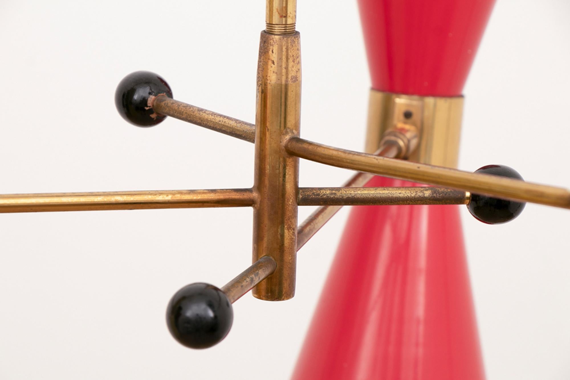 Pair of Original Stilnovo Urchin Cone Lights c.1950 In Good Condition In London, Greenwich
