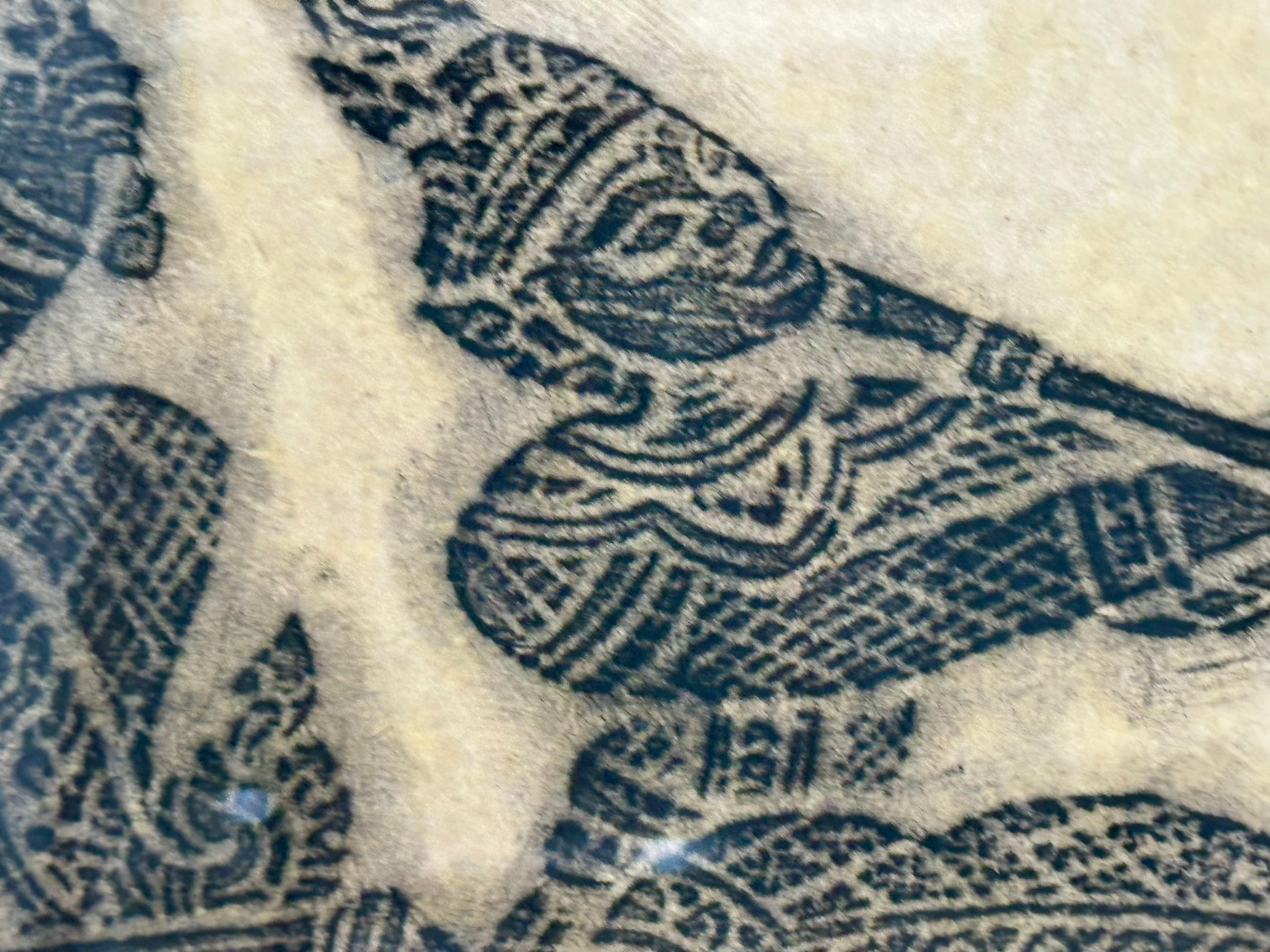 Paar Original Thai Tempel Kohle Reibung gerahmte Kunst im Angebot 2