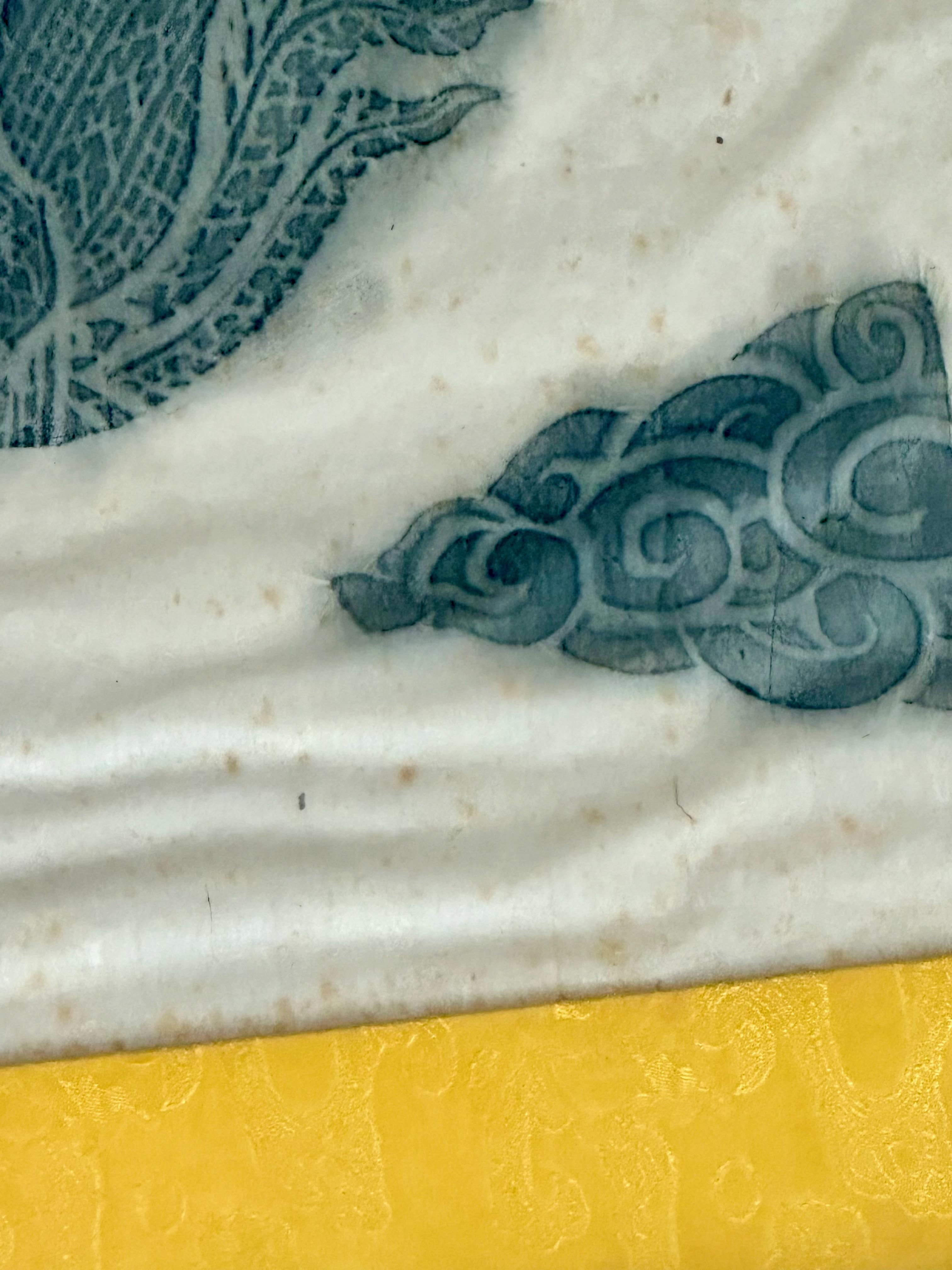 Pareja de obras de arte originales de Tailandia Templo de carboncillo con marco en venta 6