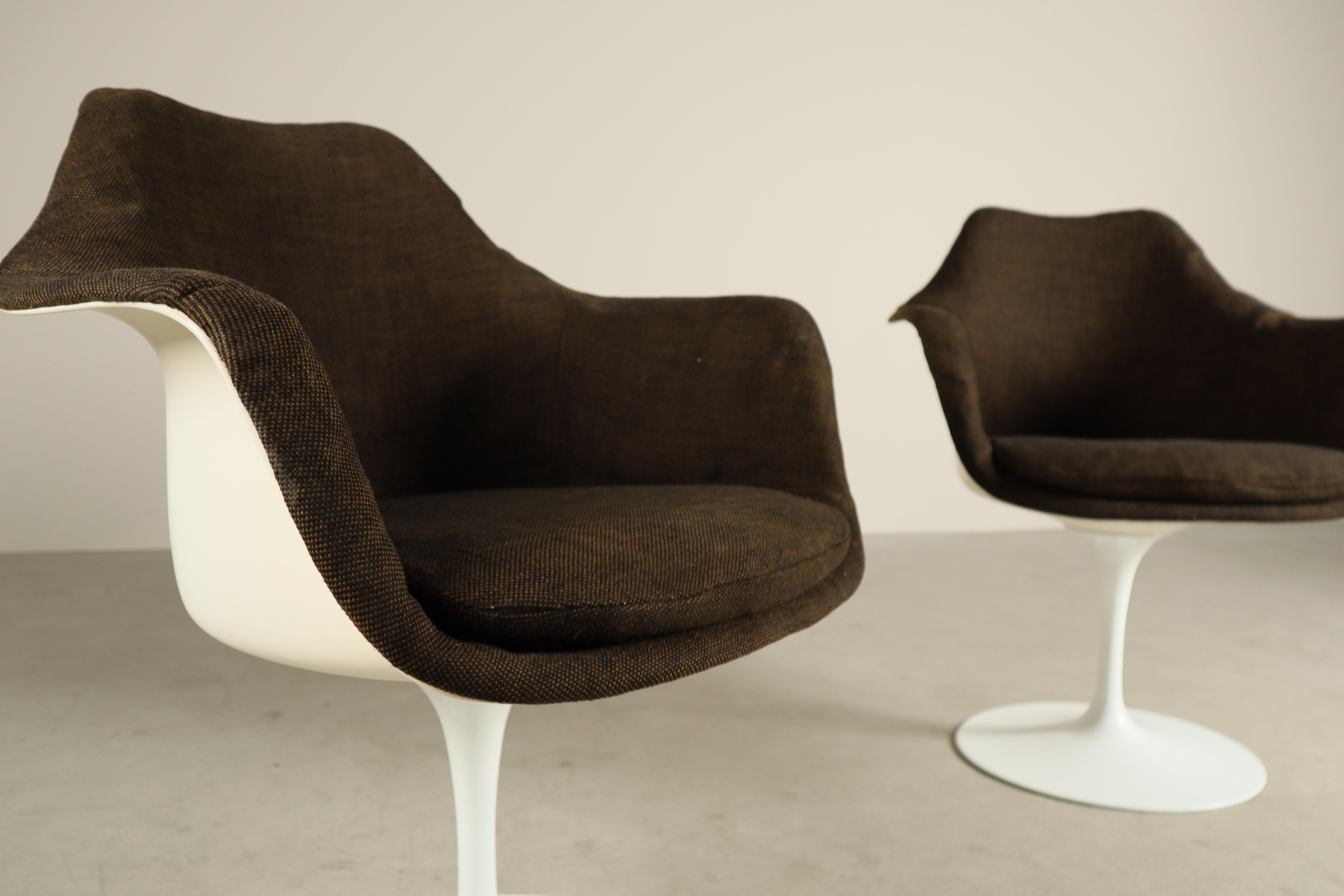 Coppia di poltrone Tulip originali di Eero Saarinen per Knoll International, anni '60 in vendita 1
