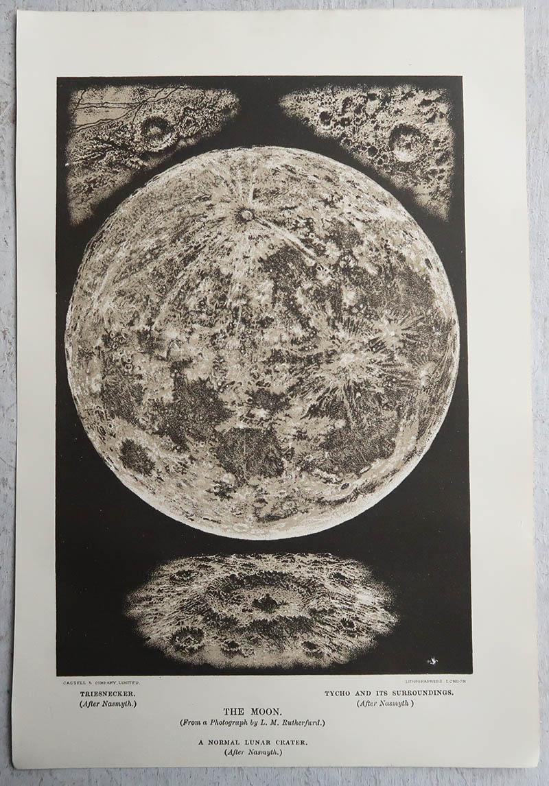 Pareja de grabados originales de época sobre astronomía. C.1920 Inglés en venta