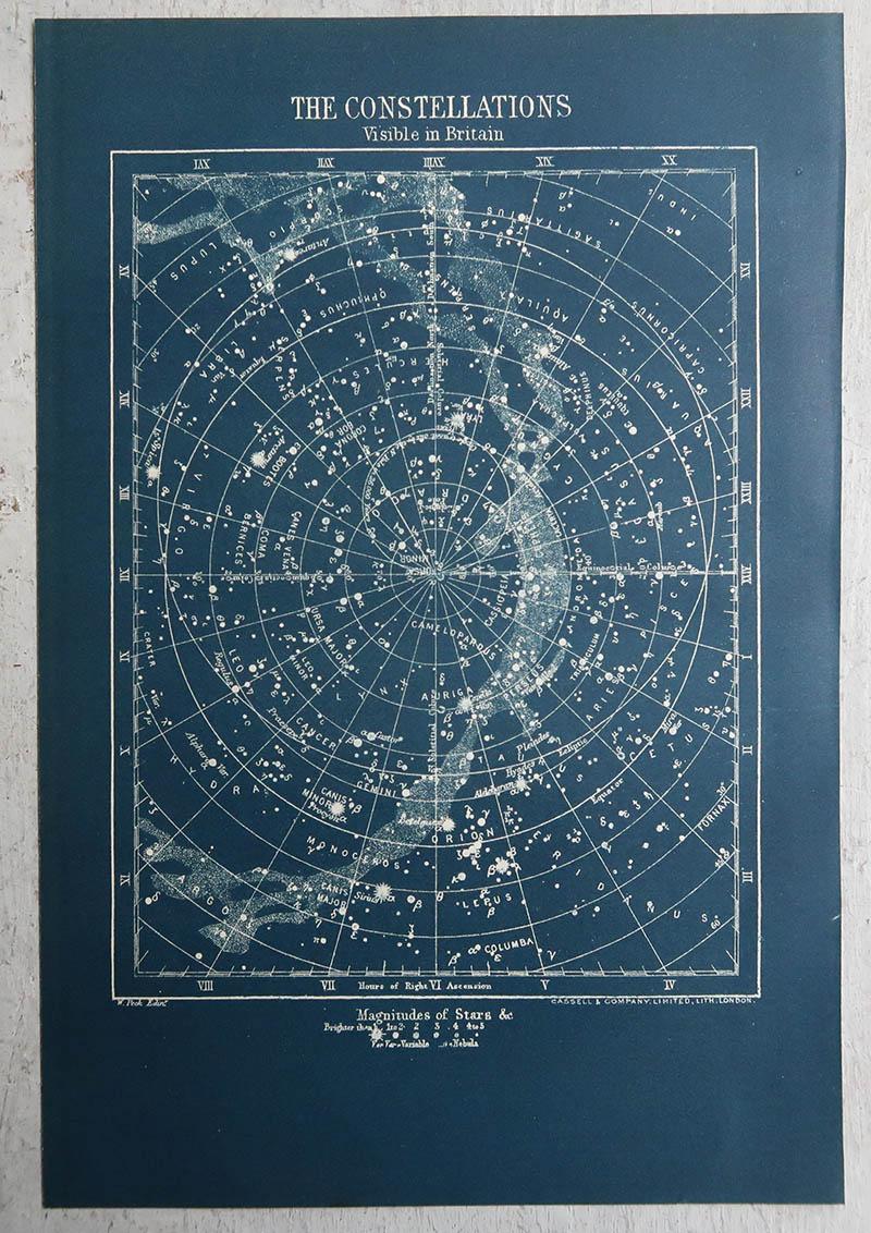 Pareja de grabados originales de época sobre astronomía. C.1920 Otro en venta