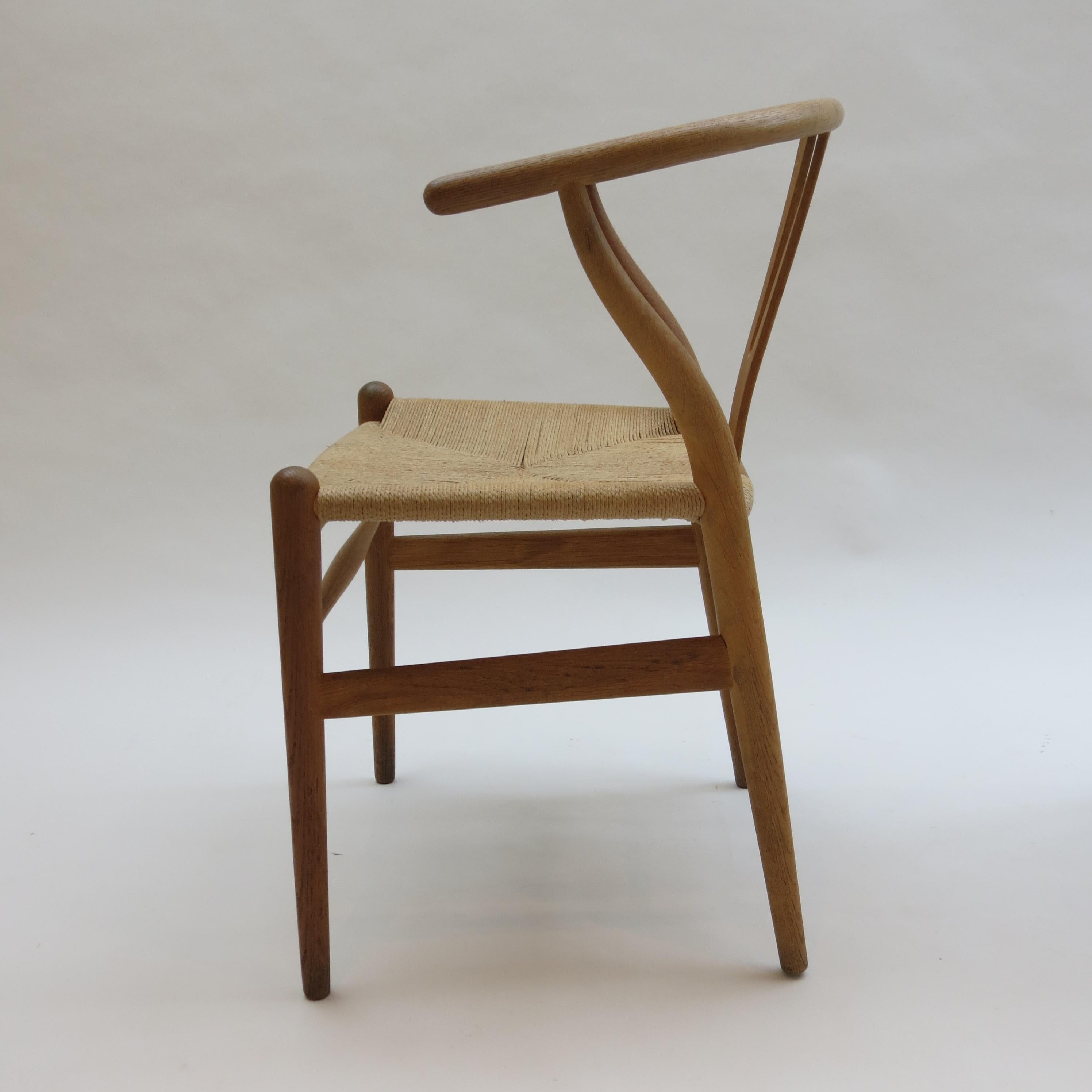 Pair of Original Vintage Ch24 Wishbone Chairs by Hans J Wegner for Carl Hansen Y 2