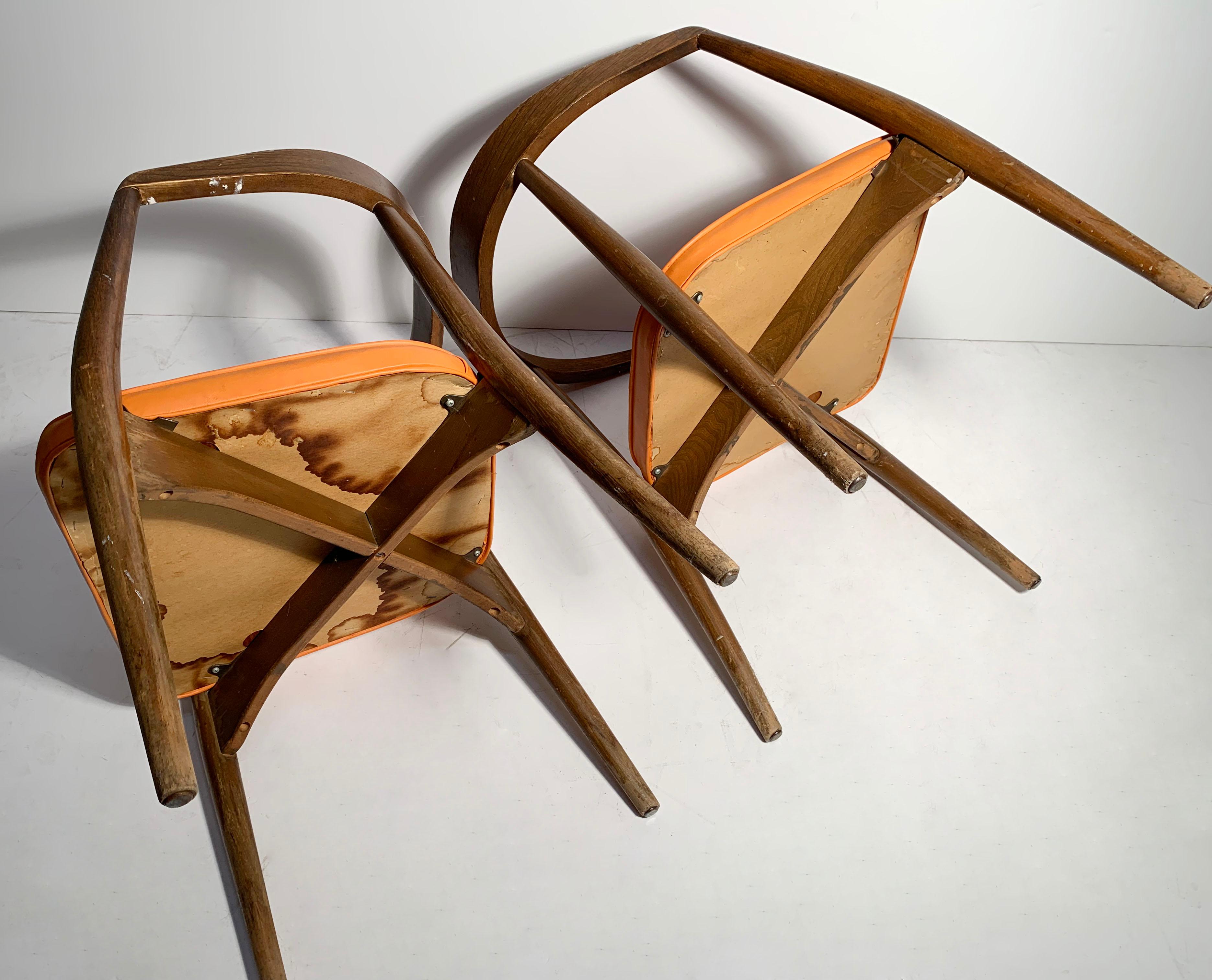 Paire de fauteuils vintage originaux Lawrence Peabody en vente 7