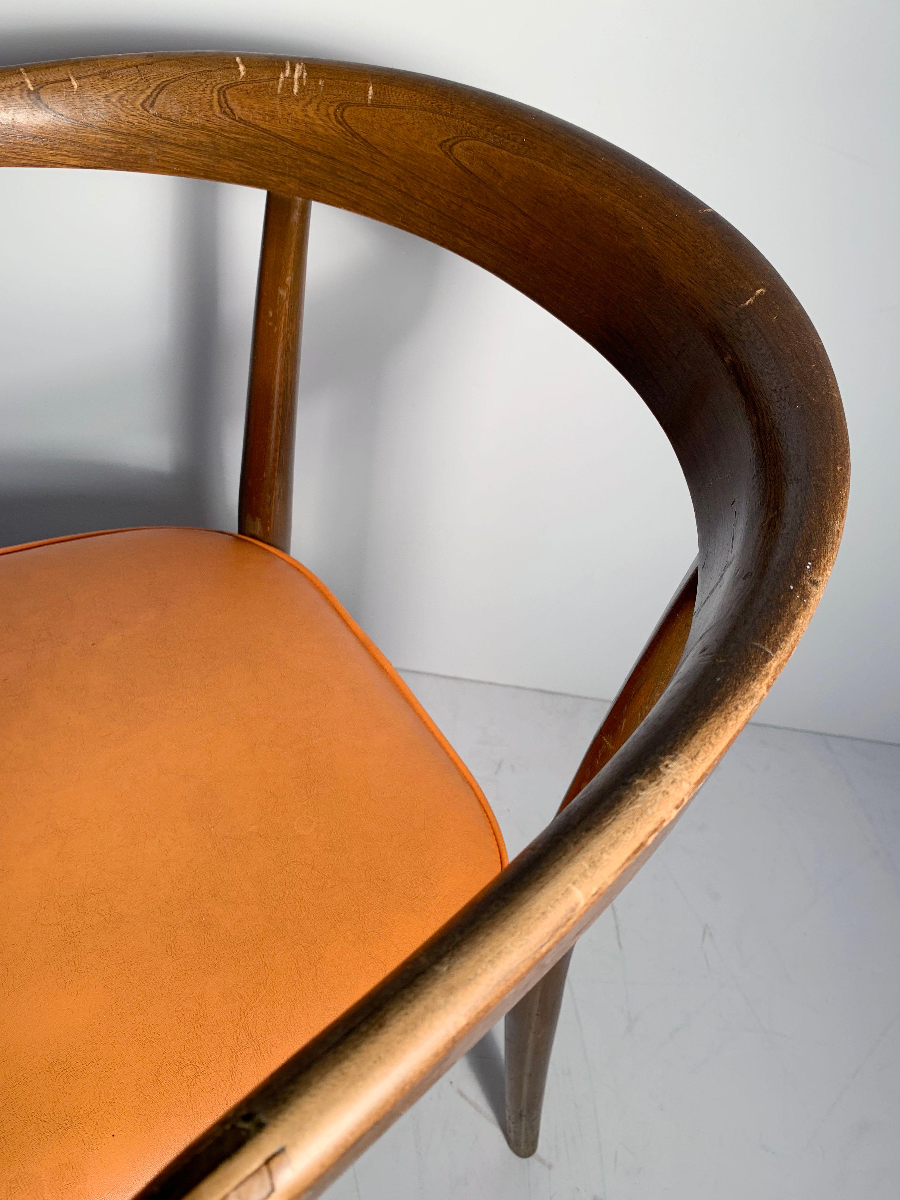 Bois Paire de fauteuils vintage originaux Lawrence Peabody en vente
