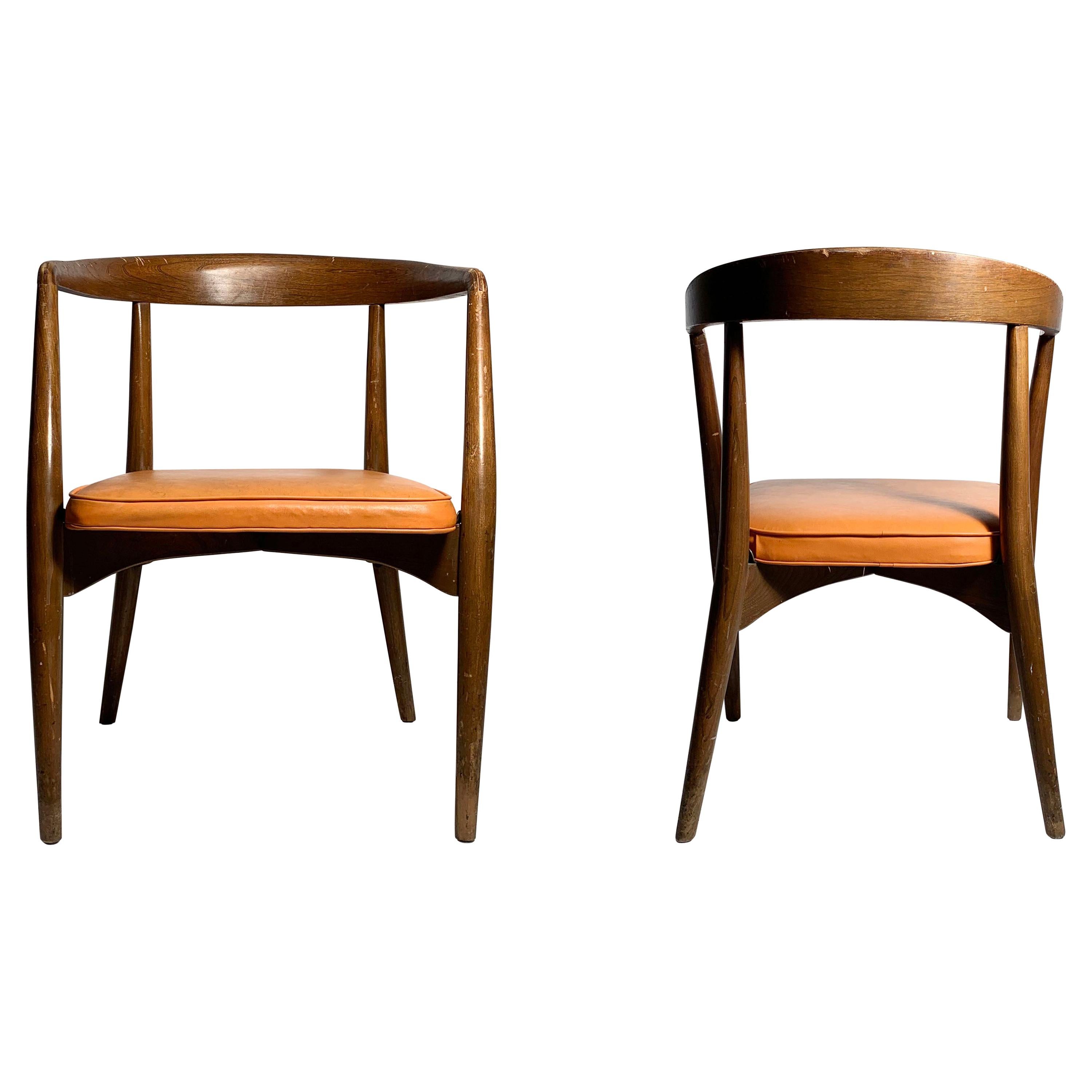 Pair of Original Vintage Lawrence Peabody Arm Chairs