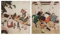 Paire d'estampes originales d'Edmund Dulac, C.C. 1920