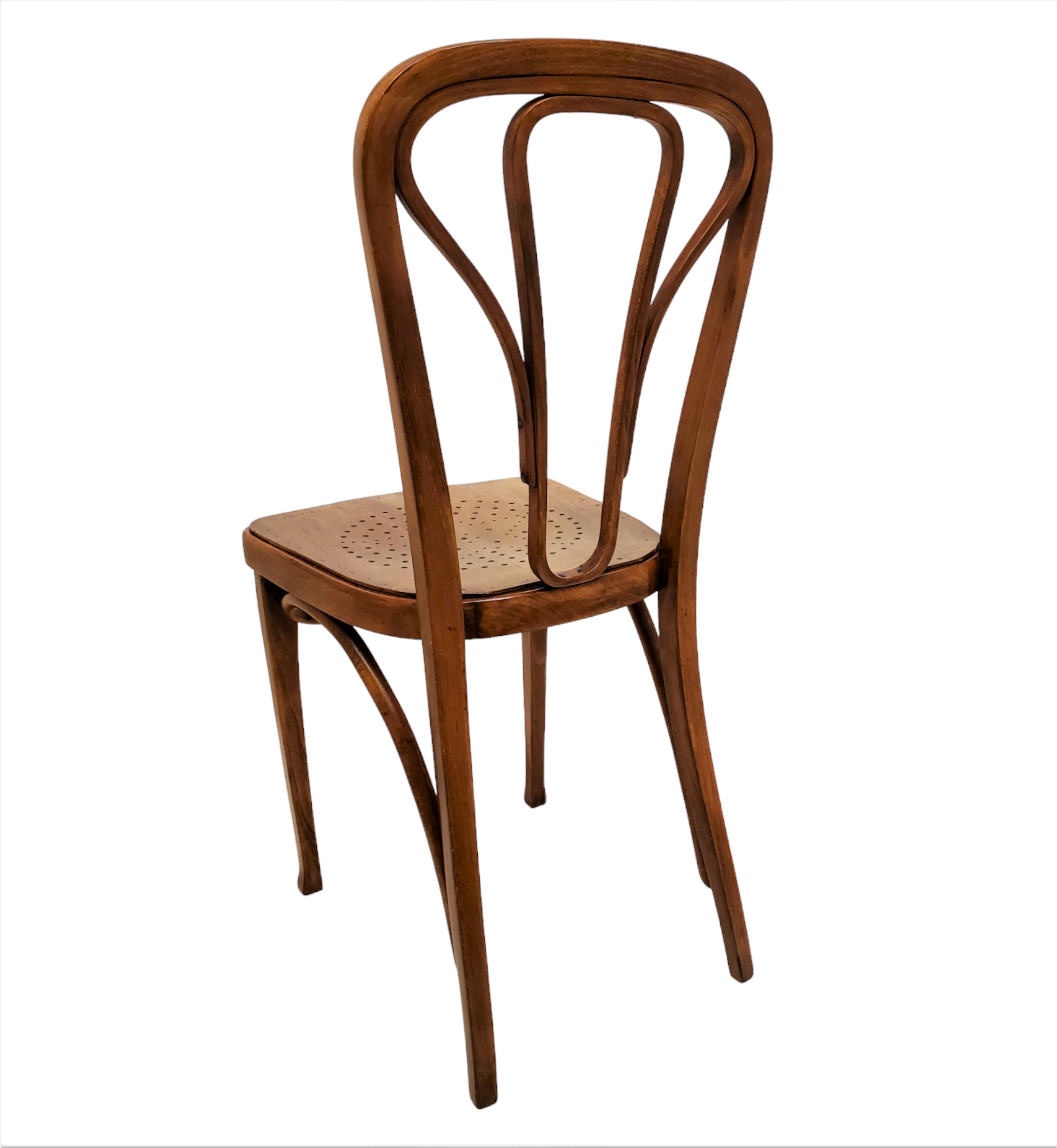 Bentwood  Pair of Original Wiener Werkstätte Thonet Side /Slipper/ Accent / desk Chairs 