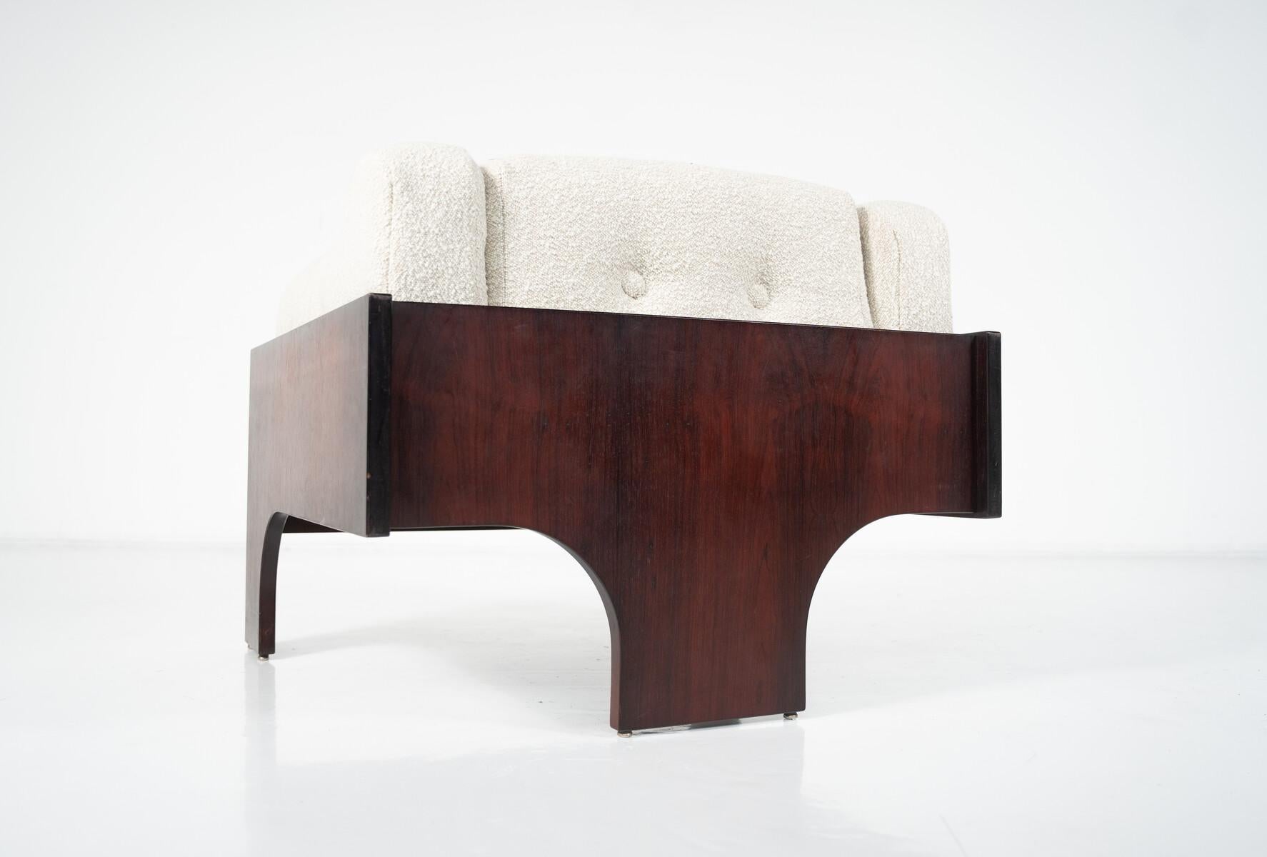 Pair of Oriolo Armchairs by Claudio Salocchi for Sormani, 1960s In Good Condition For Sale In Brussels, BE