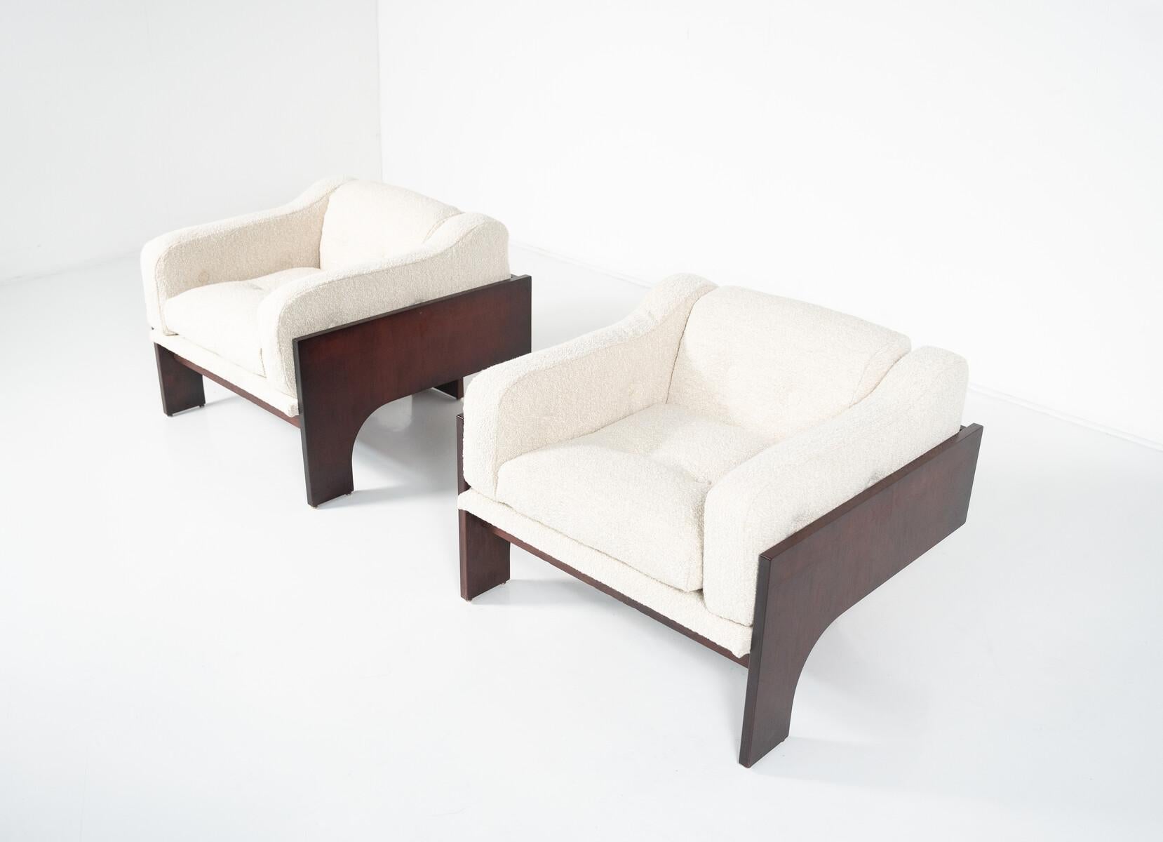 Pair of Oriolo Armchairs by Claudio Salocchi for Sormani, 1960s For Sale 2