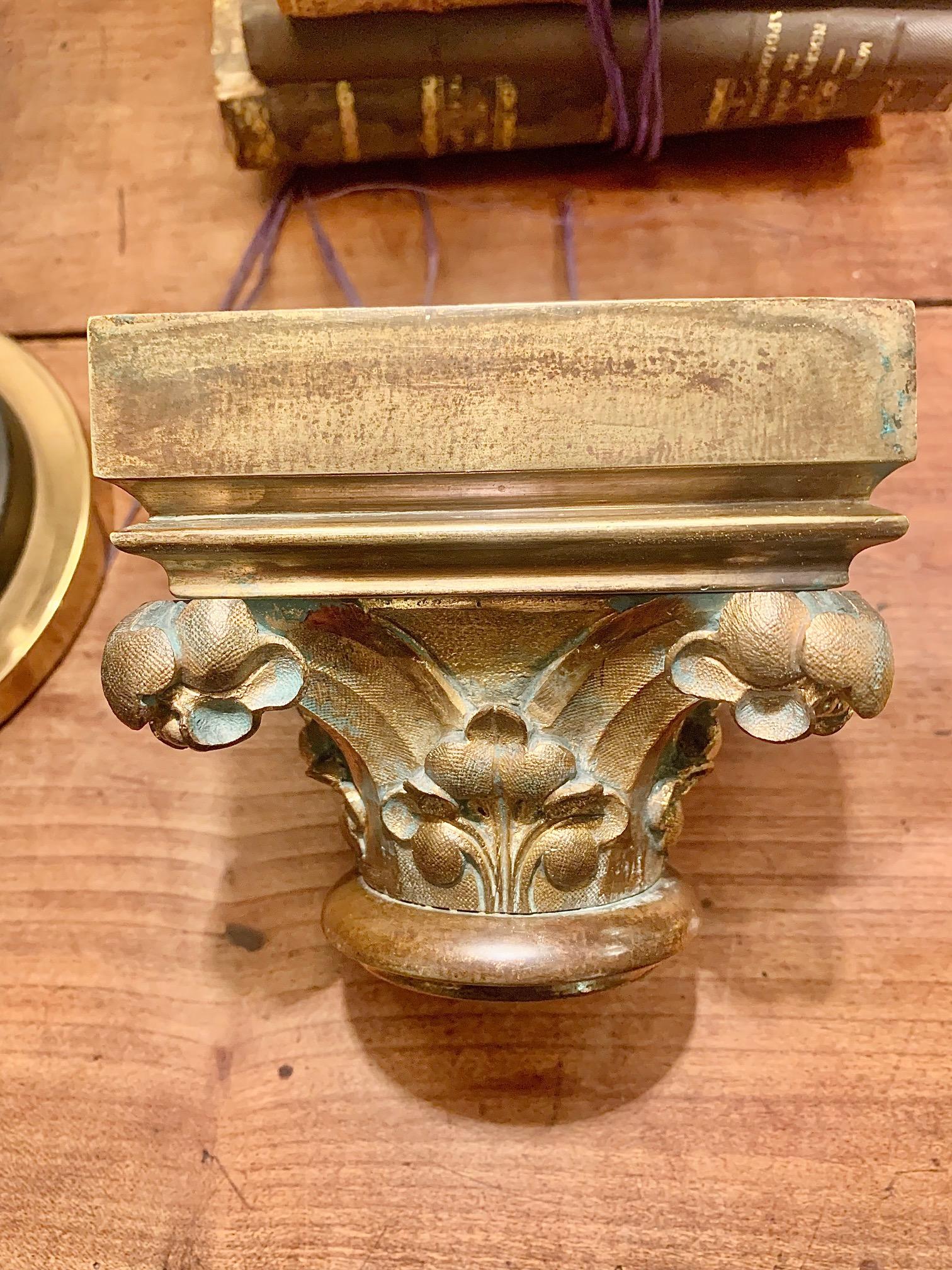 19th Century Pair of Ormolu Capitals in Neoclassical Style For Sale