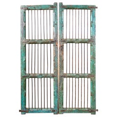 Paire de portes indiennes ornées de jali, 19ème siècle