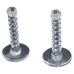 Paire de bougeoirs Orrefors