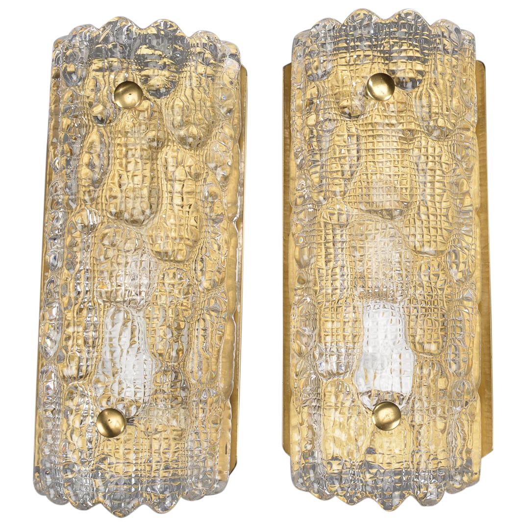 Pair of Orrefors Wall Sconces