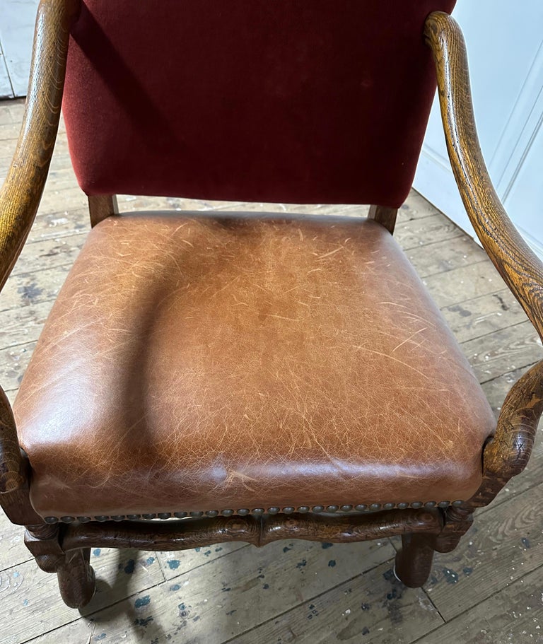 Pair of Os de Mouton Arm Chairs For Sale 6