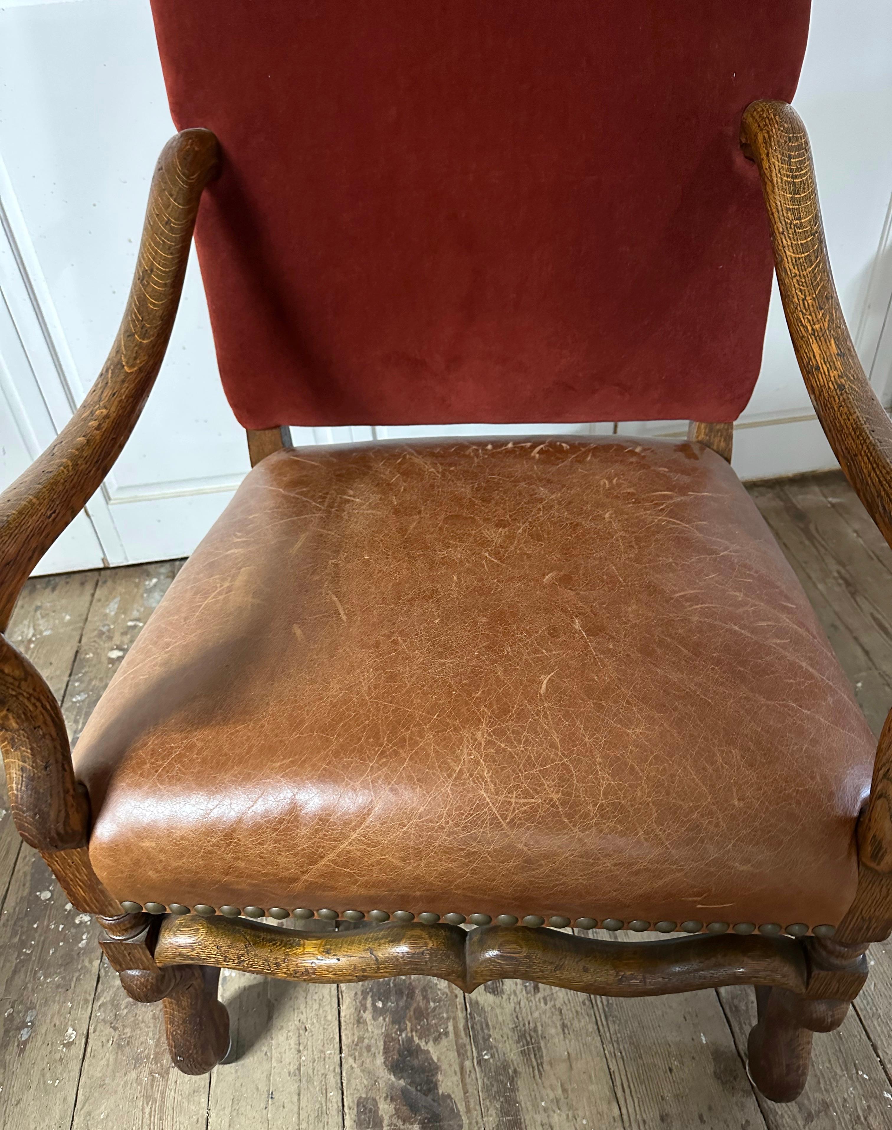Pair of Os de Mouton Arm Chairs For Sale 6