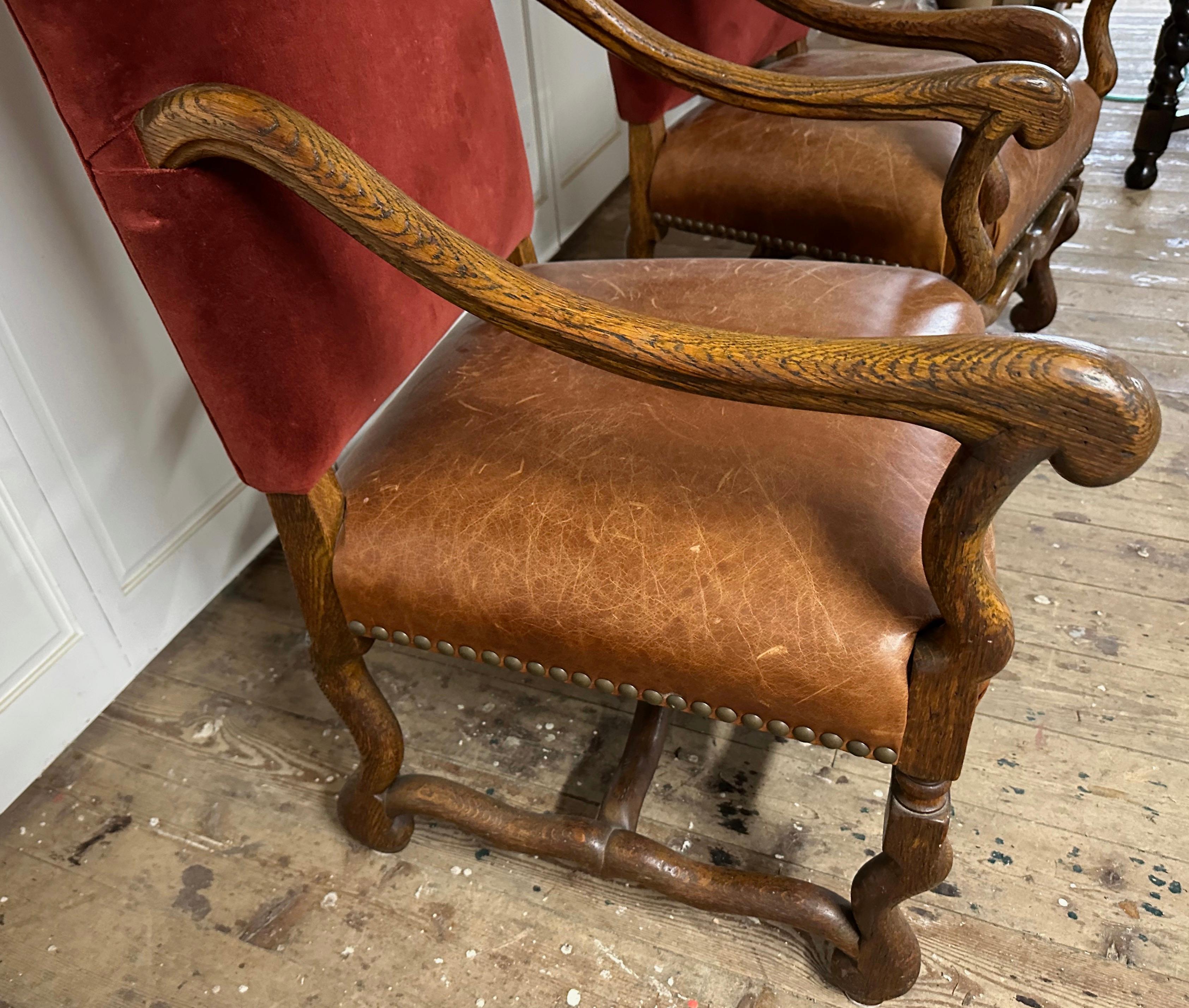 Pair of Os de Mouton Arm Chairs For Sale 1