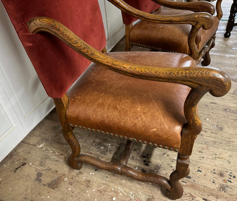 Pair of Os de Mouton Arm Chairs For Sale 2
