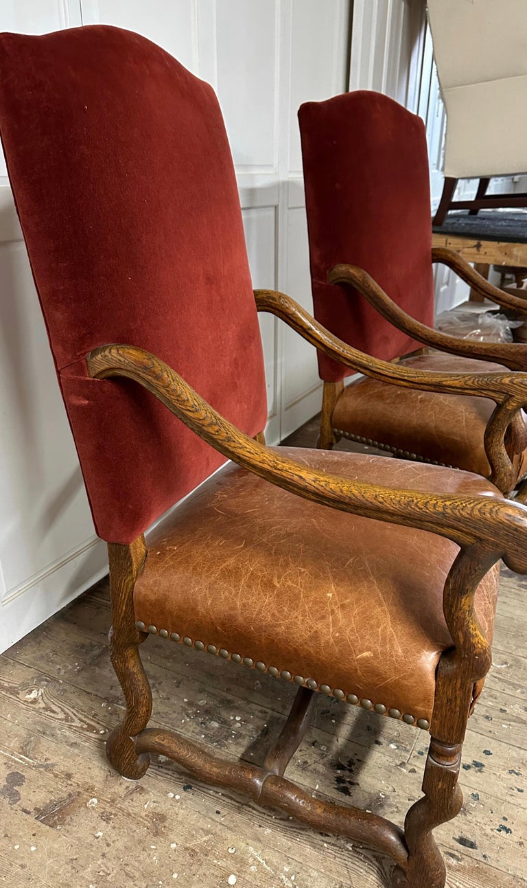 Pair of Os de Mouton Arm Chairs For Sale 3