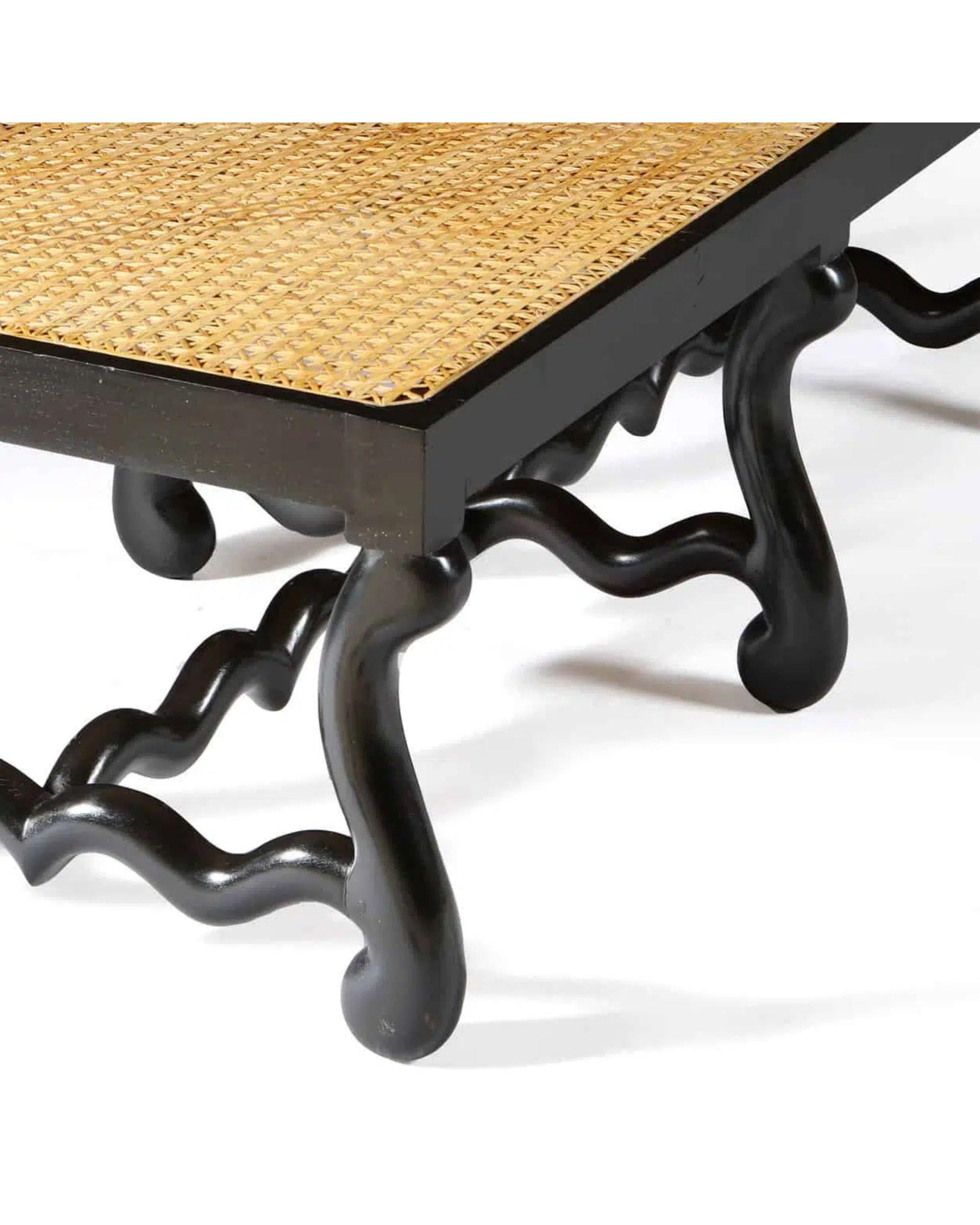 Paar Os de Mouton Ebonisierte lange Bänke im Zustand „Hervorragend“ im Angebot in London, by appointment only