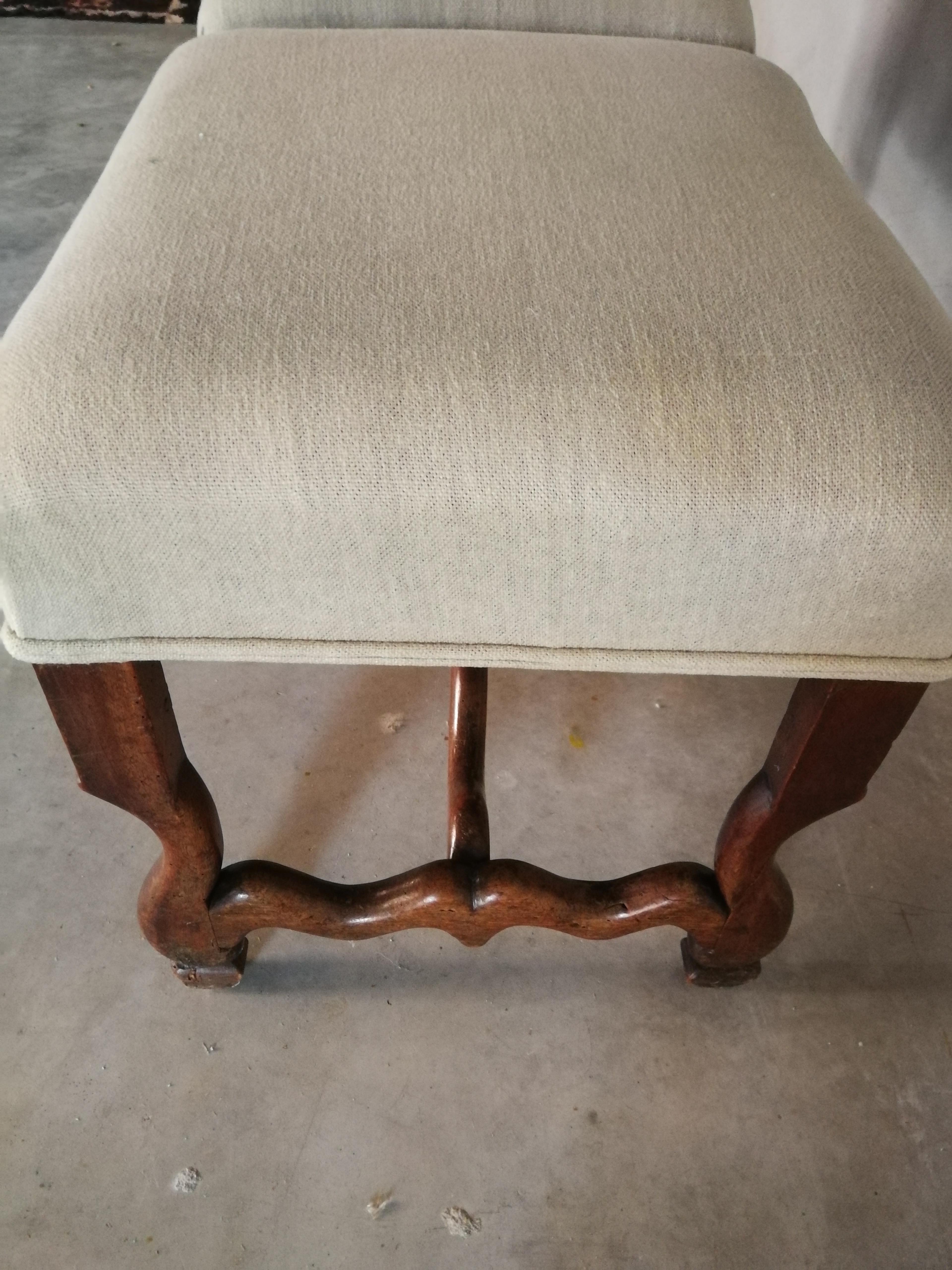 Louis XIII Pair of Os De Mouton Stools For Sale
