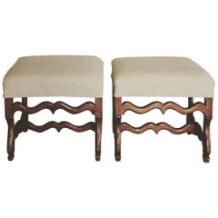 Pair of Os De Mouton Stools
