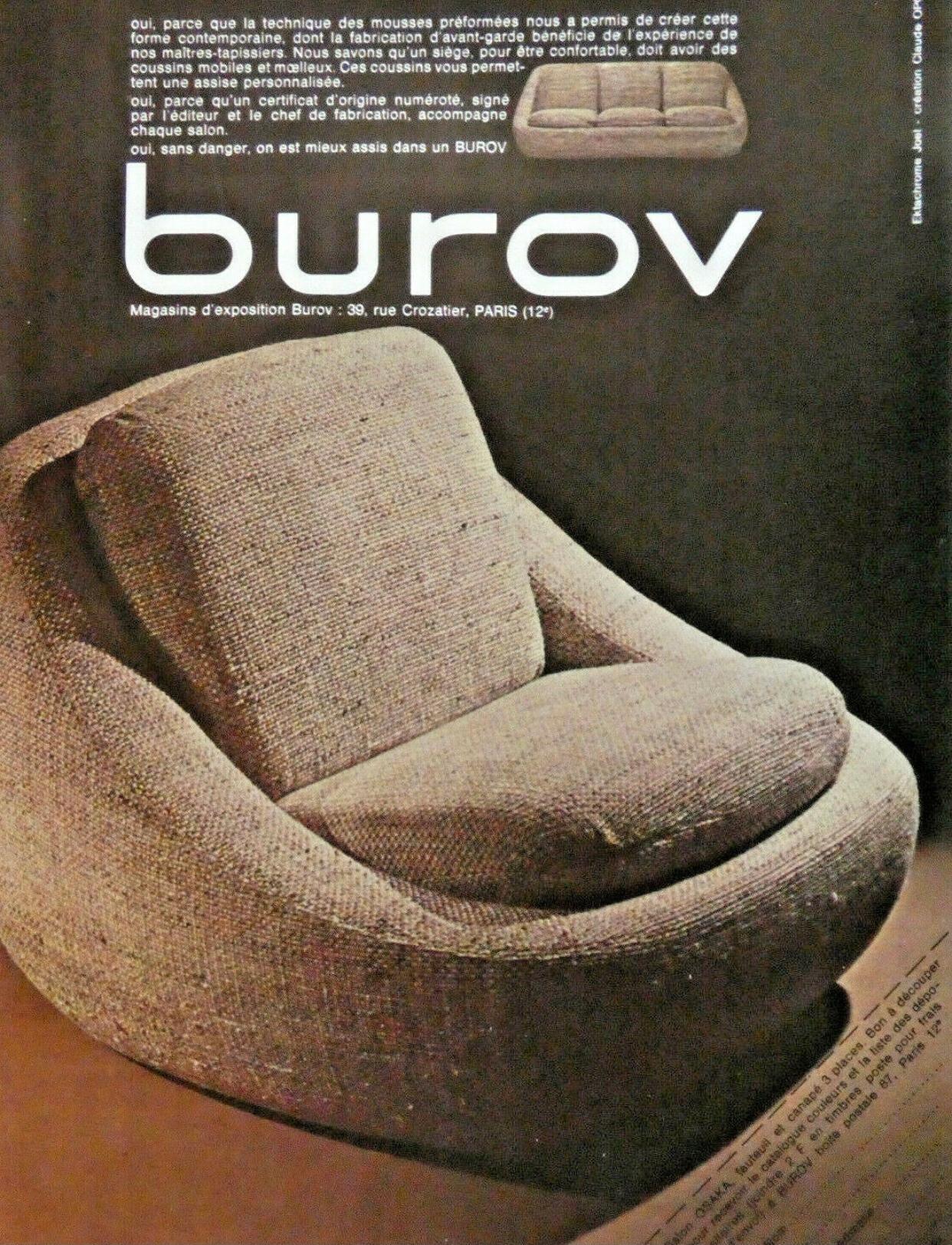 Paire de fauteuils OSAKA de Boris Burov en vente 5
